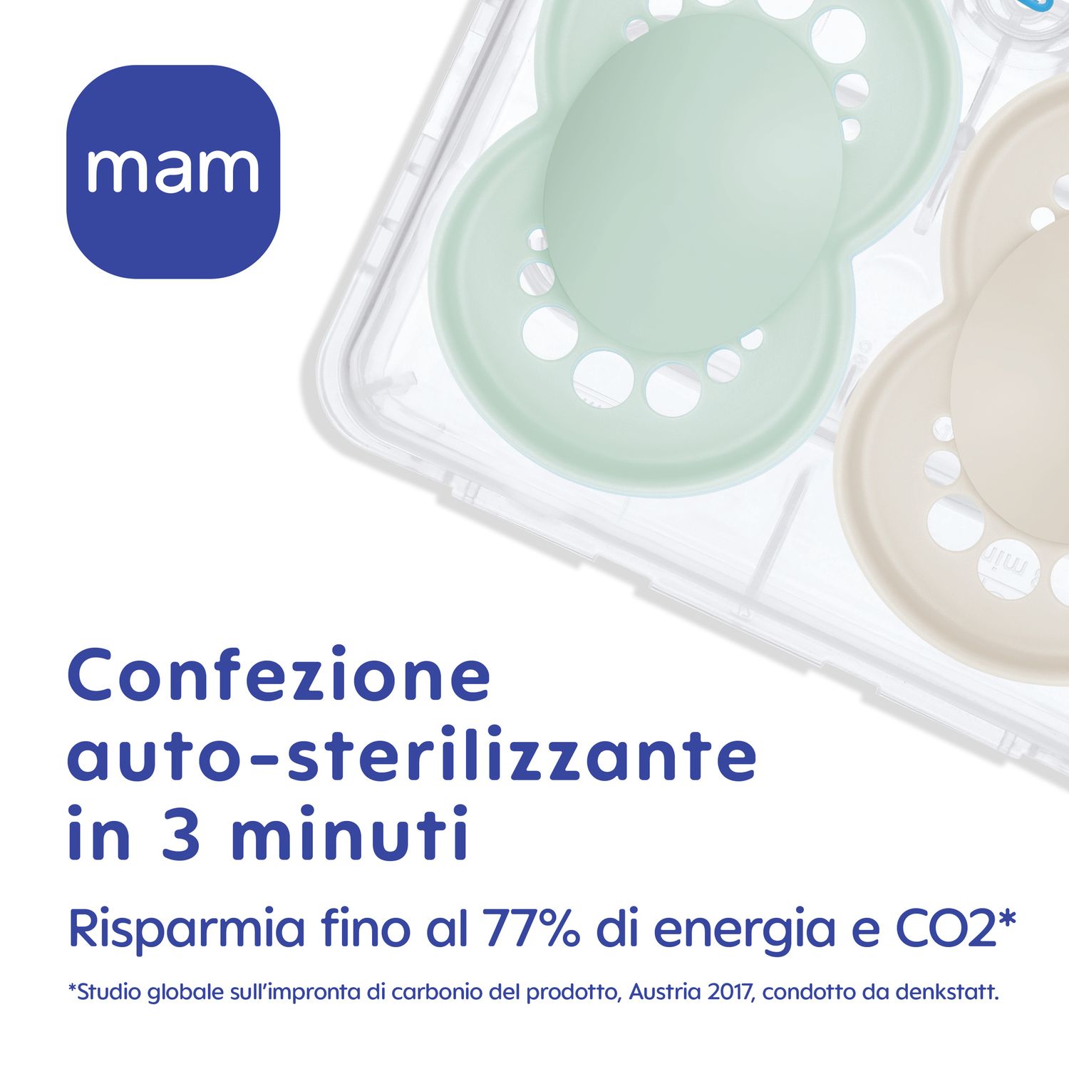 Succhietti original night 16+ silicone bio-circolare conf. doppia rosa/giallo - mam - Mam