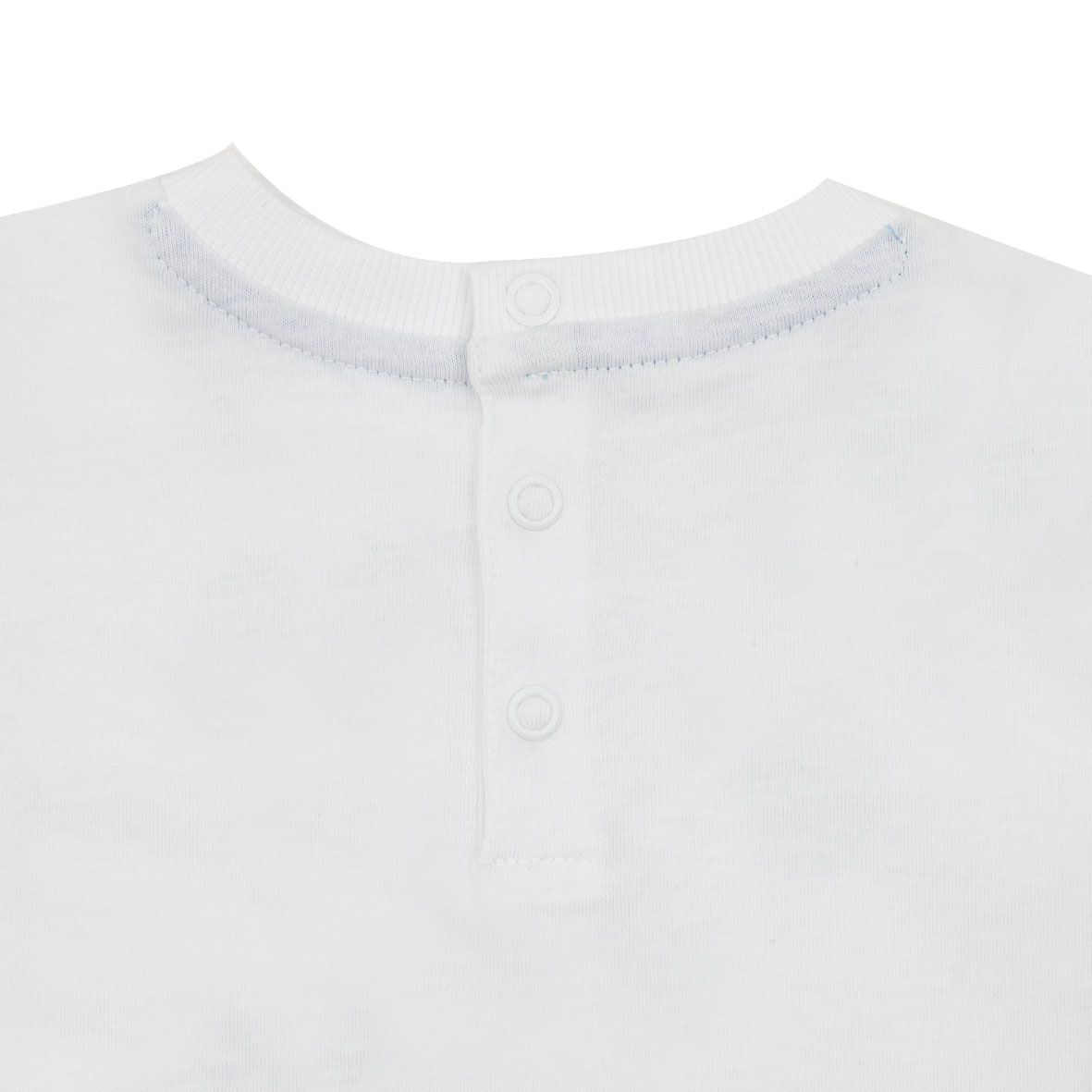 T-shirt bimbo bianca stampata - Mawi