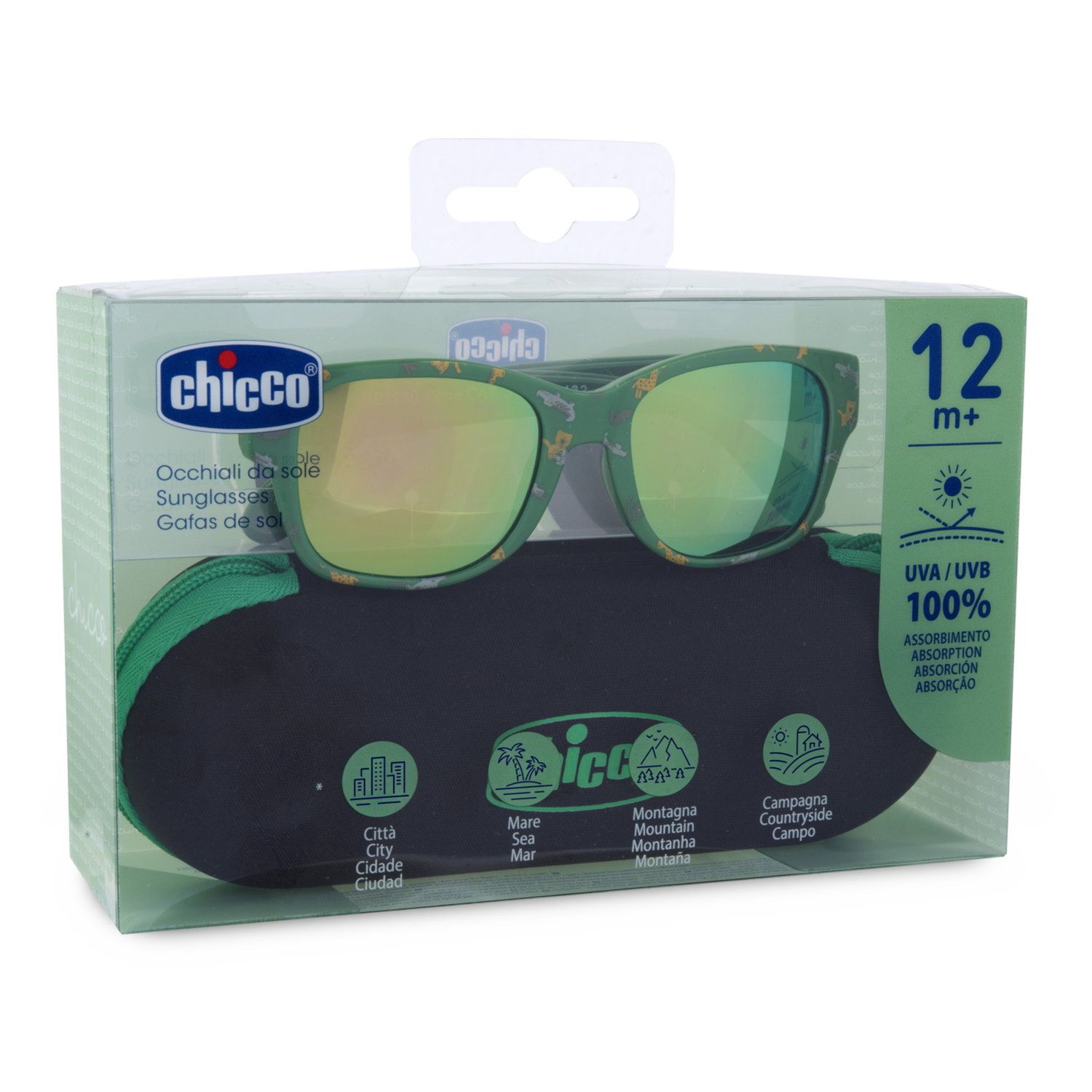 Occhiale da sole 12m+ verde - chicco - Chicco