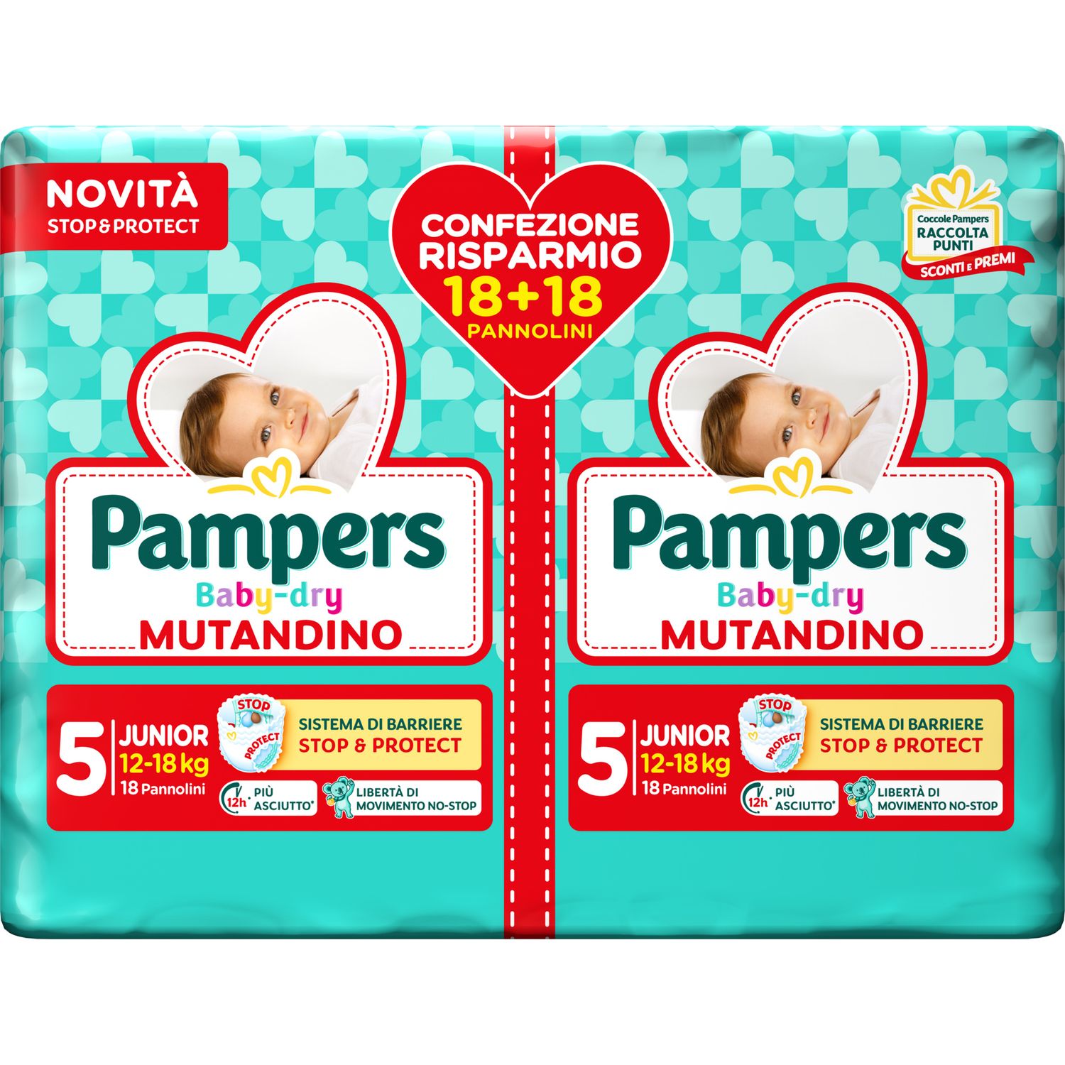 Baby dry mutandino taglia 6 xl pacco doppio x30 - pampers - Catalogo Pampers