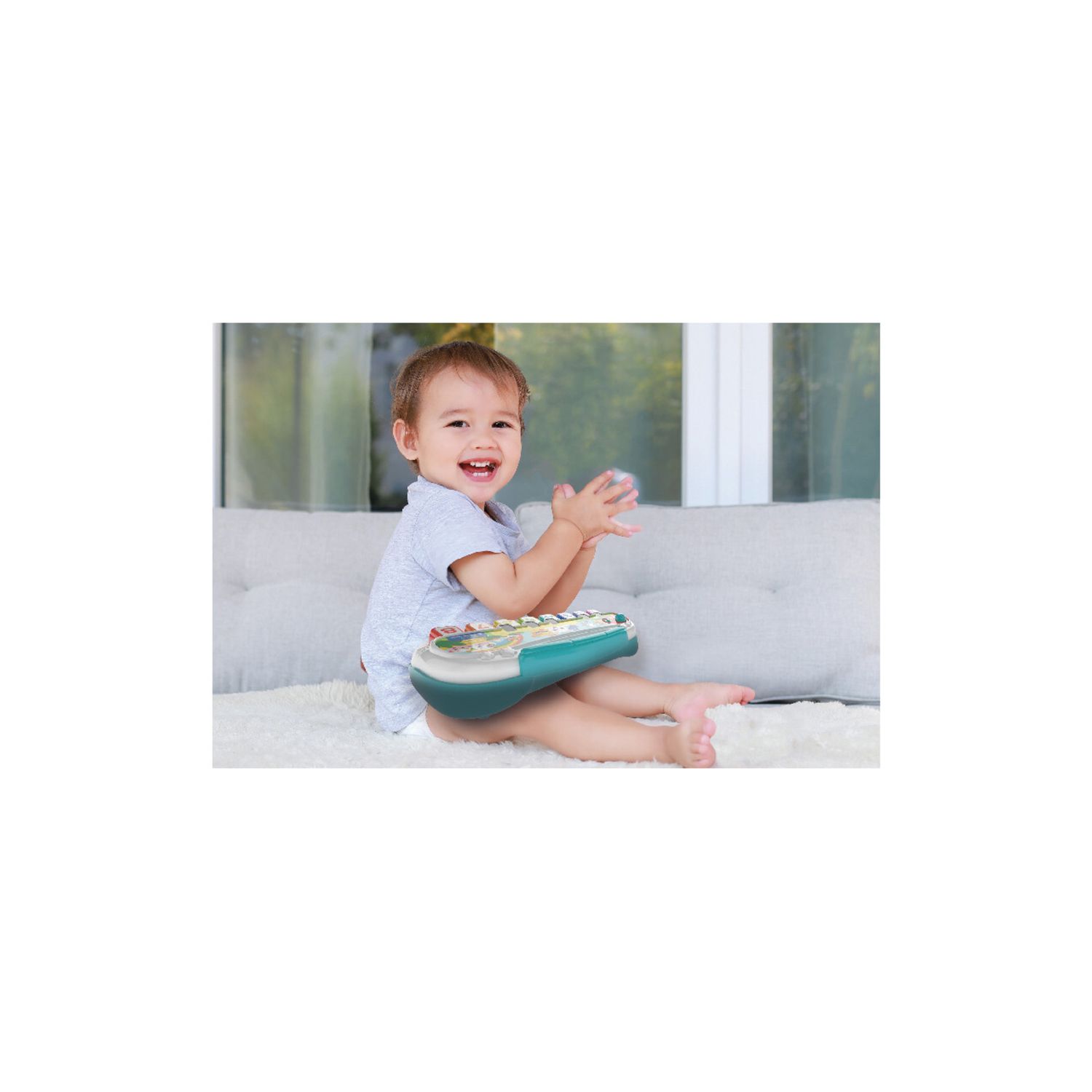 Pianola degli animali - gioco educativo musicale per bambini con 3 modalità interattive - Baby Clementoni