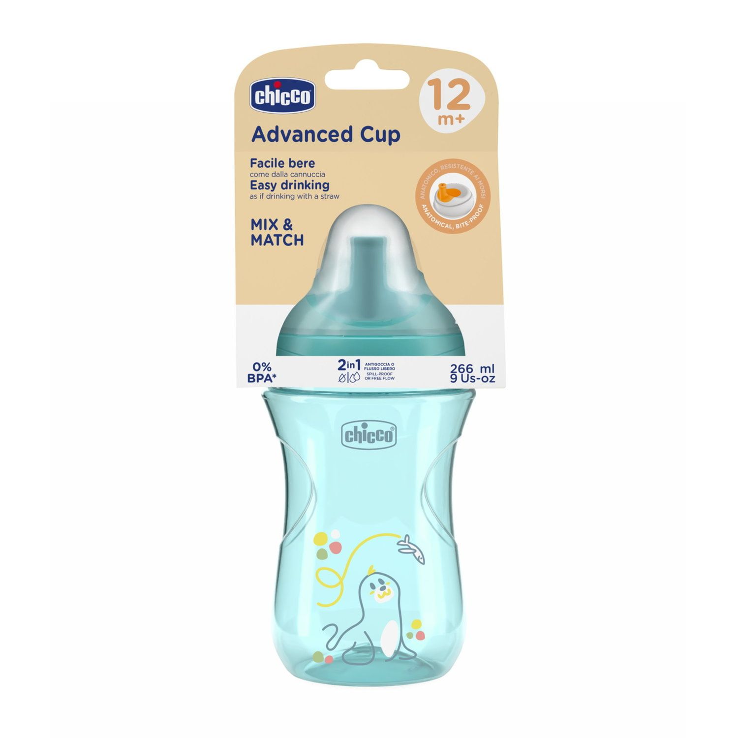 Tazza advanced12m+ azzurra - chicco - Chicco