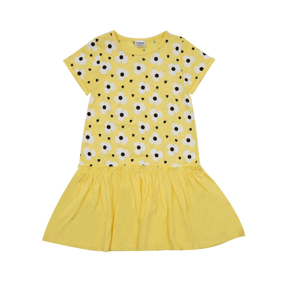Abito bimba giallo a fiori - Mawi