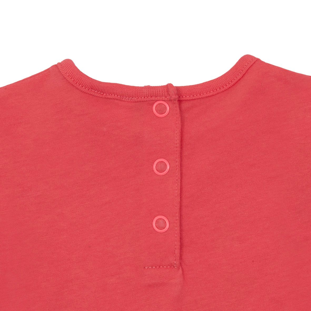 T-shirt jersey bimba corallo stampa coniglietto - Mawi