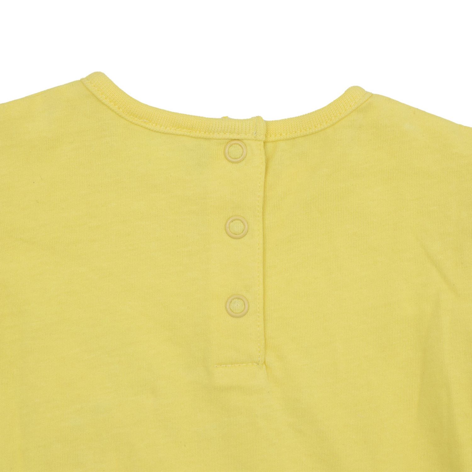 T-shirt jersey bimba gialla stampata - Mawi