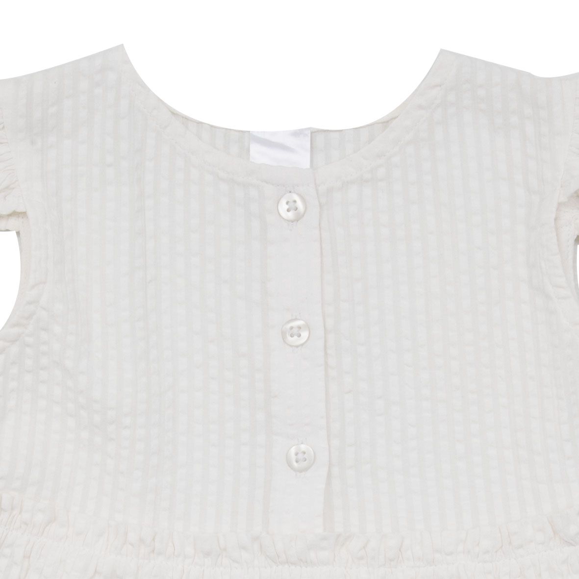 Abito a bottoni bimba giromanica rosa - Mawi