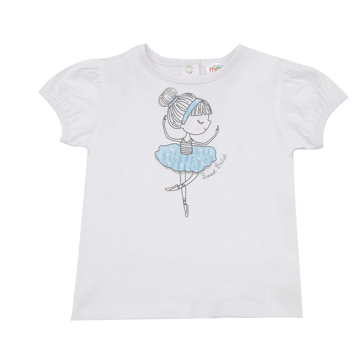 T-shirt jersey bimba stampa ballerina - Mawi