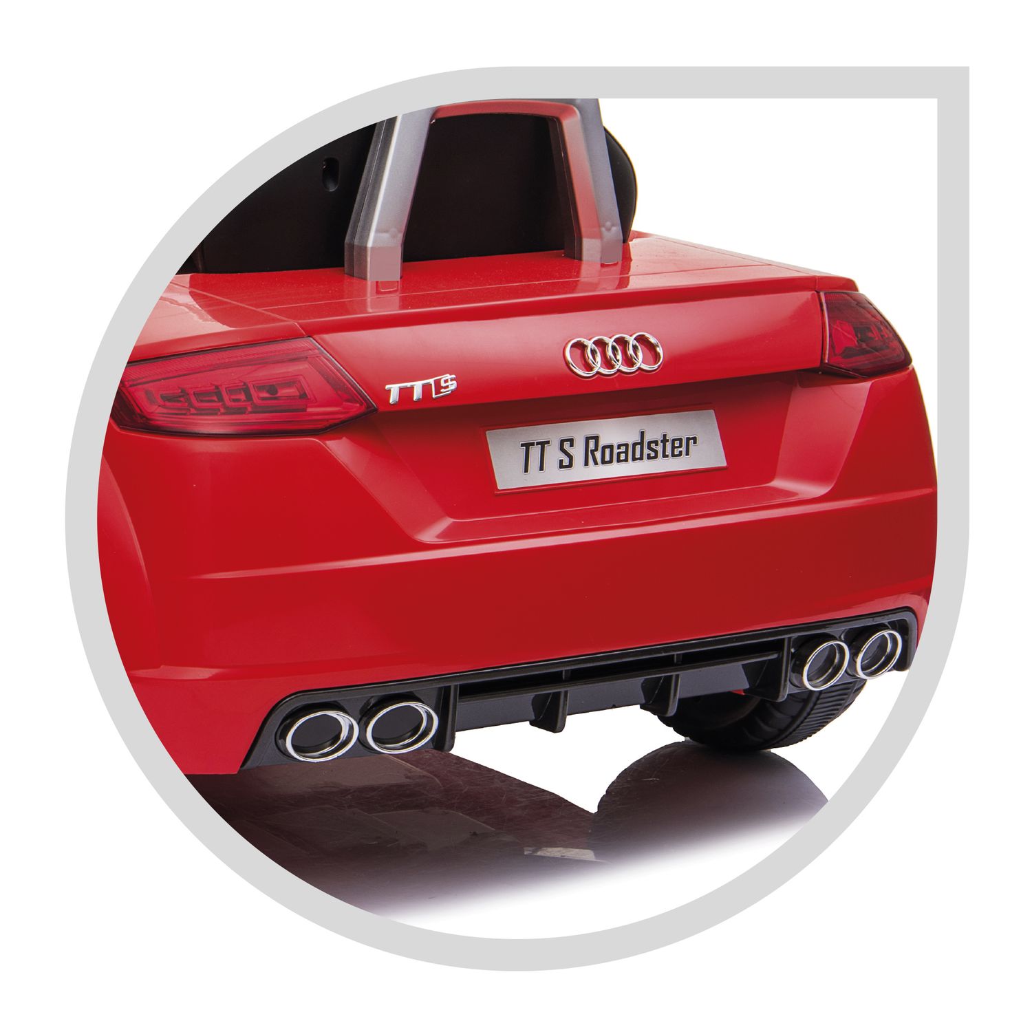 Audi tt s roadster 12v per bambini – auto elettrica con telecomando, luci, usb, radio fm e 2 velocità - 3+ - Sun&Sport