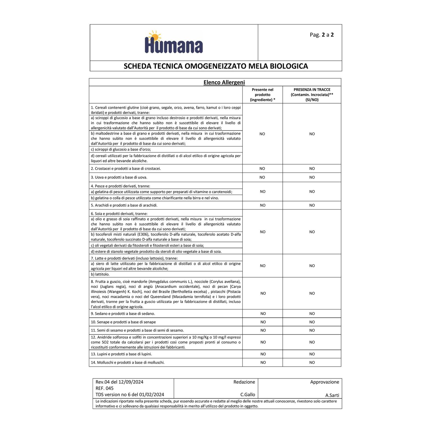 Omo mela biologica 4x100g - humana - Humana