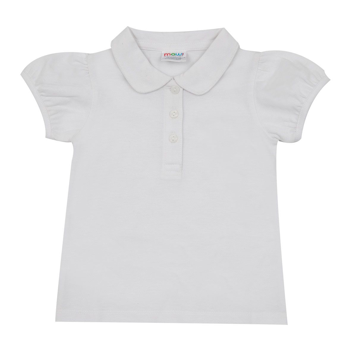 Polo basic bimba bianca - Mawi