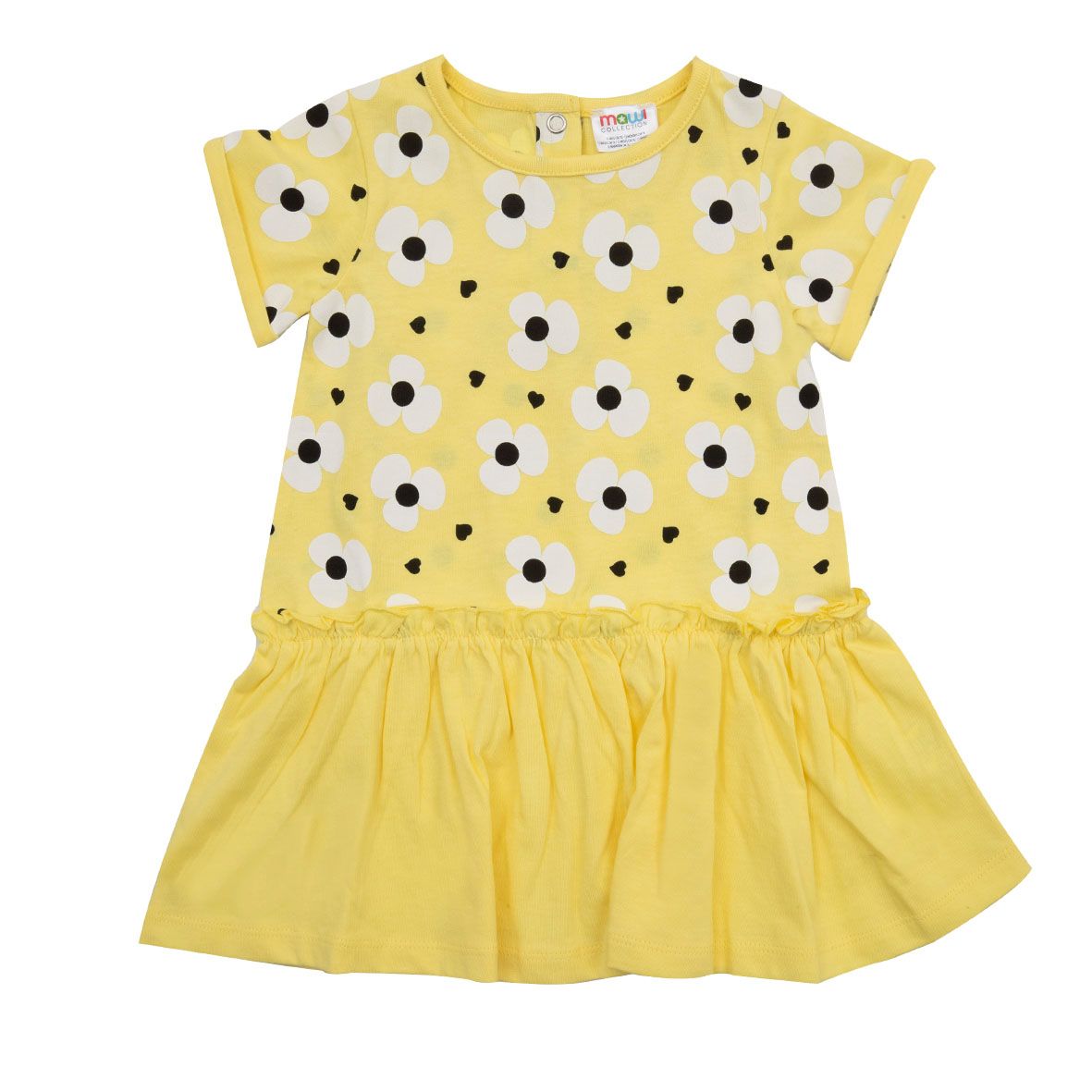 Abito bimba giallo a fiori - Mawi