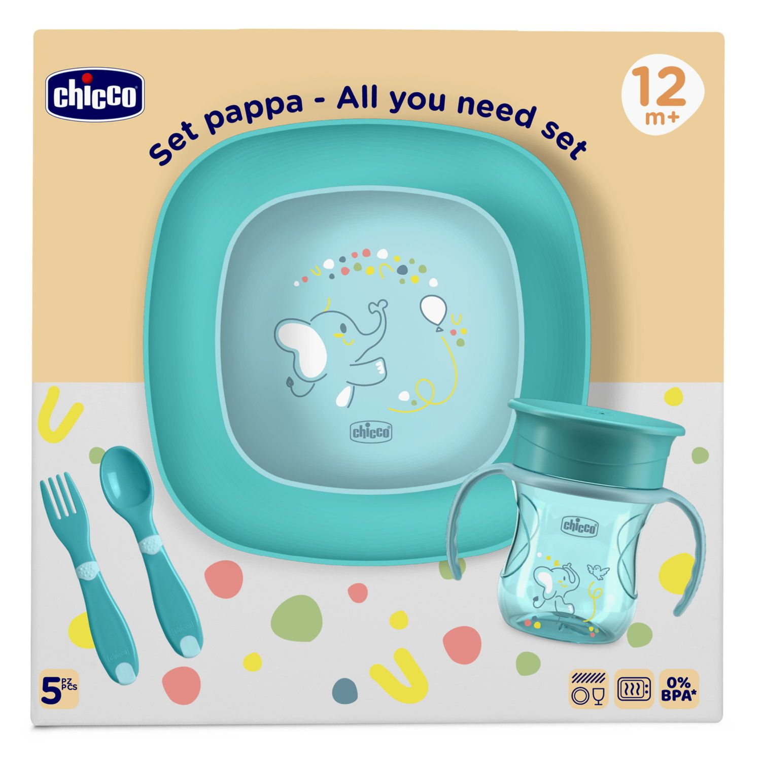 Set pappa 12m+ azzurro - chicco - Chicco