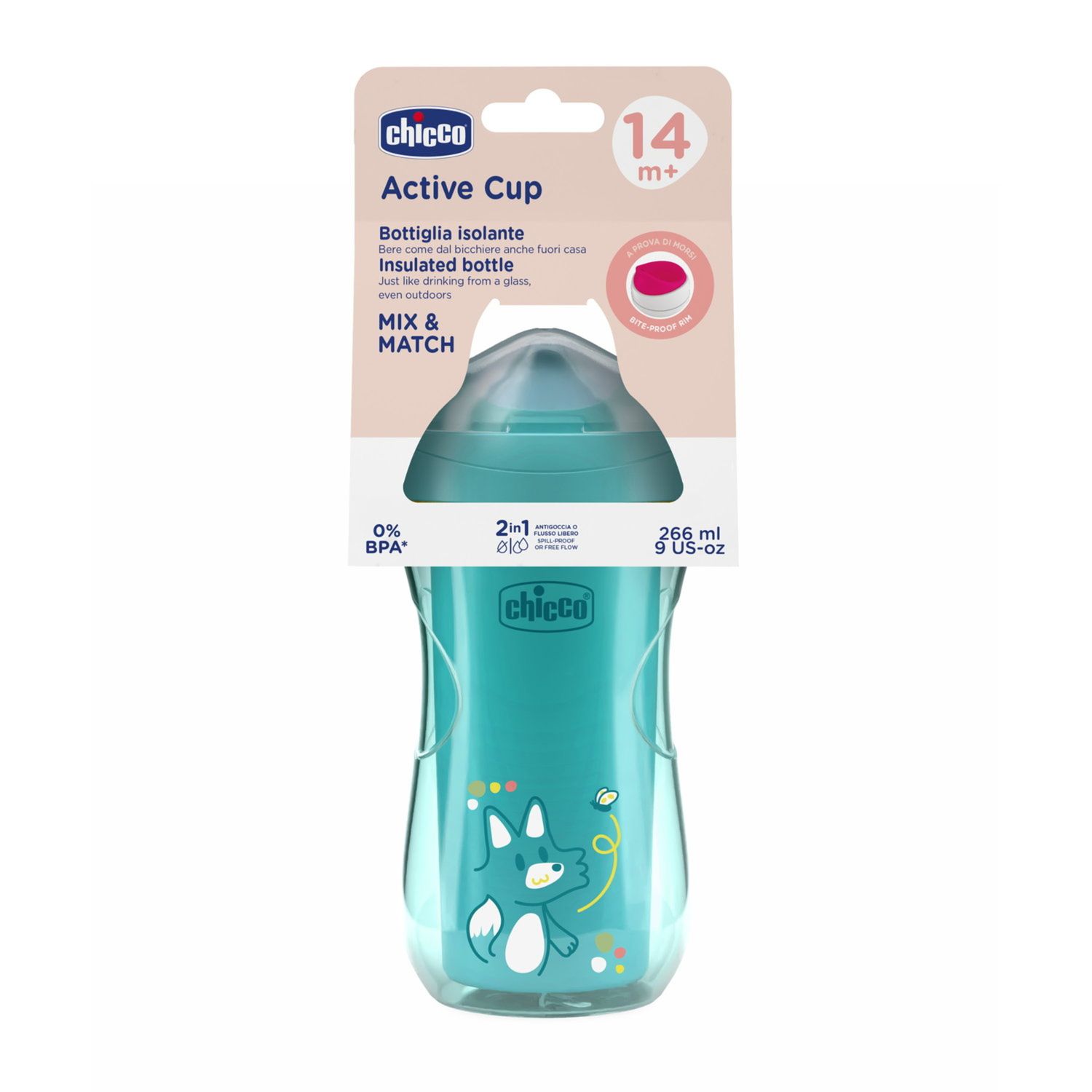 Tazza active 14m+ azzurra - chicco - Chicco