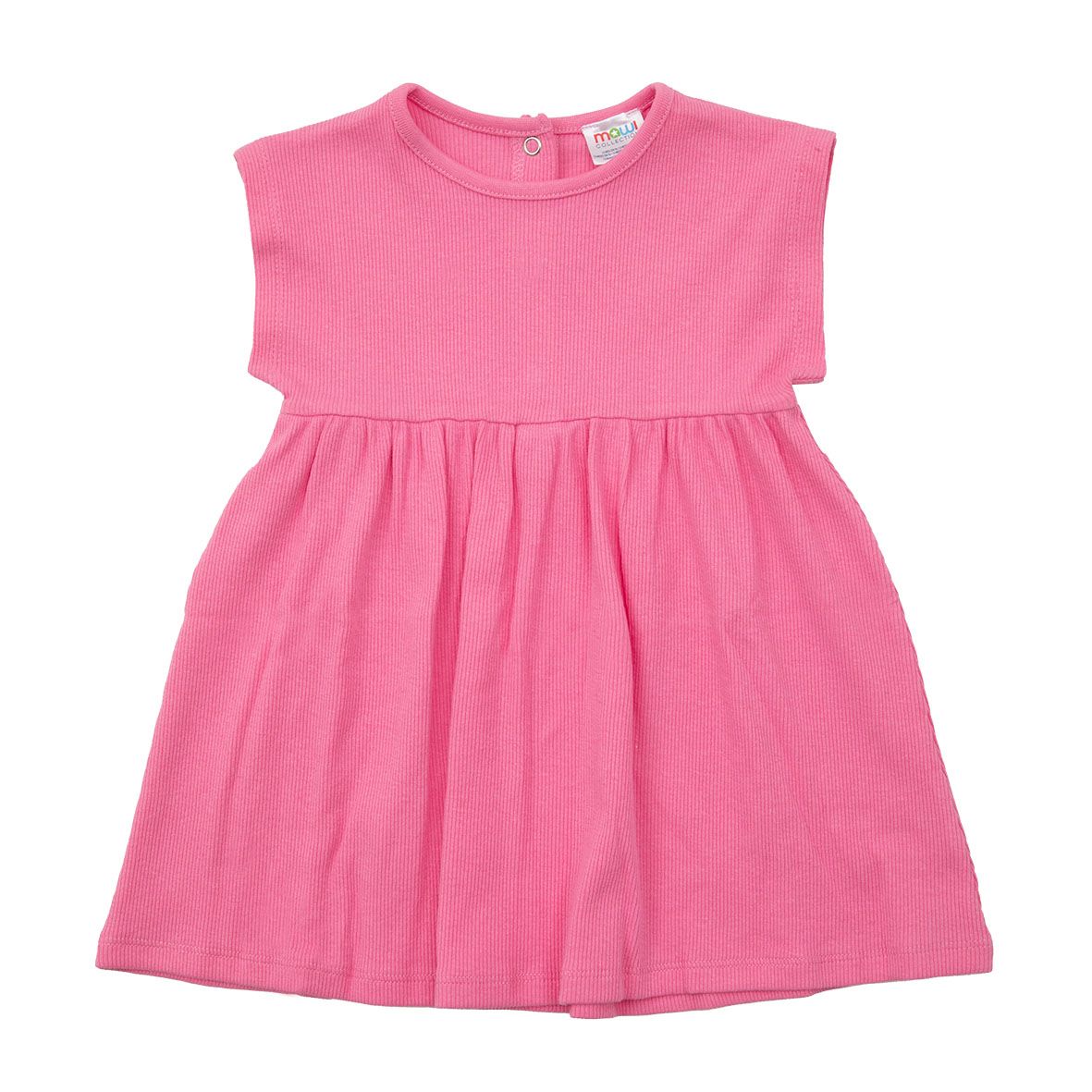 Abitino rosa a costine senza maniche - Mawi