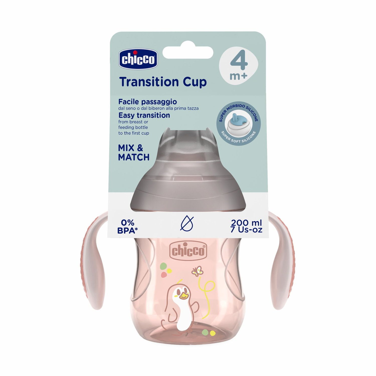 Tazza transition 4m+ rosa - chicco - Chicco