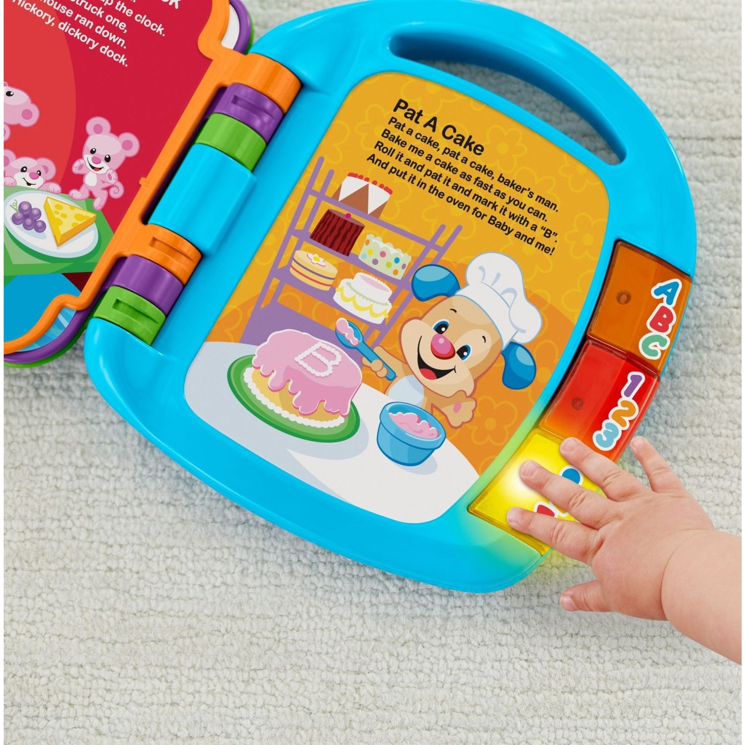 Fisher price- libro delle canzoncine ridi e impara, imparare parole, lettere e numeri, bambini dai 6 mesi - Fisher Price