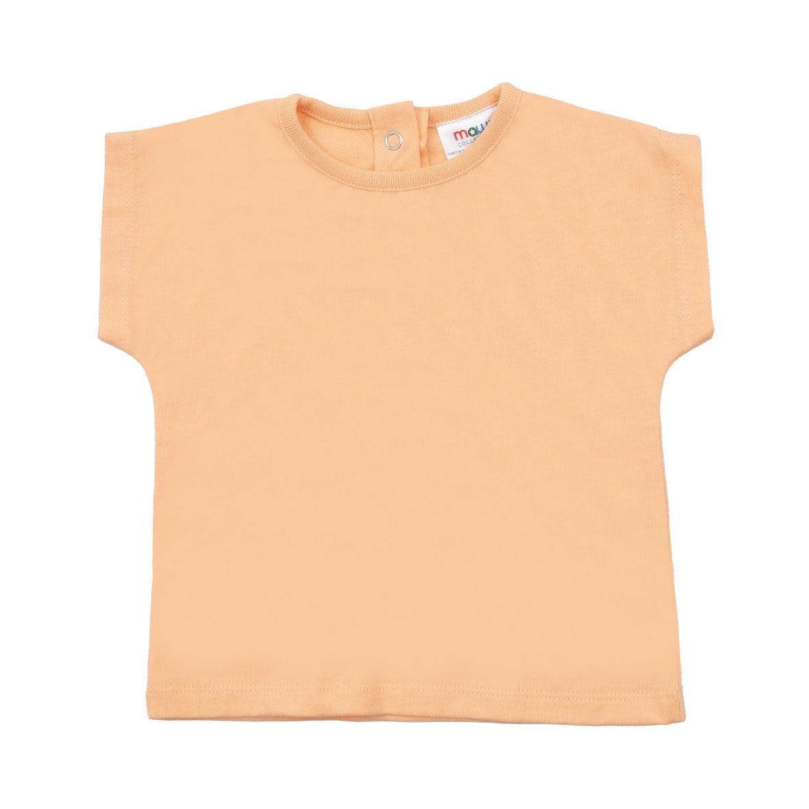 T-shirt basic giromanica bimba arancione - Mawi