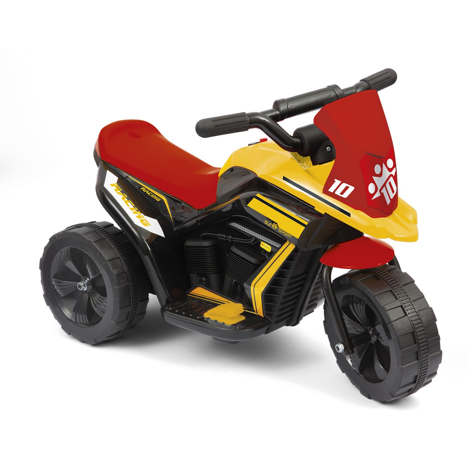 Trimoto 6v per bambini - moto elettrica a 3 ruote con batteria al litio, suoni e retromarcia - Sun&amp;Sport