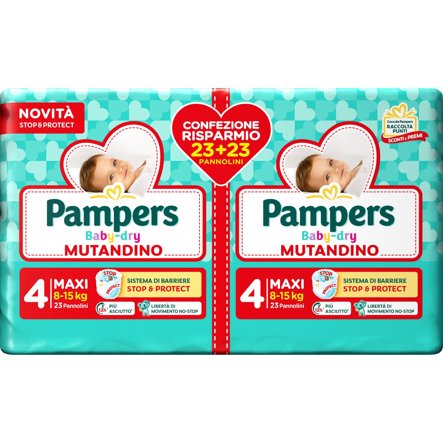 Progressi mutandino maxi taglia 4 x19+19 - pampers - Catalogo Pampers