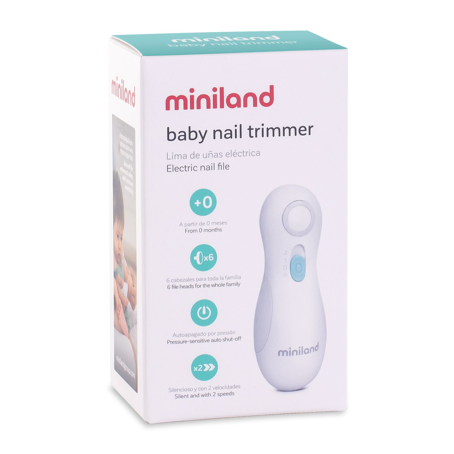Baby nail trimmer - taglia unghie elettrico - miniland - Miniland