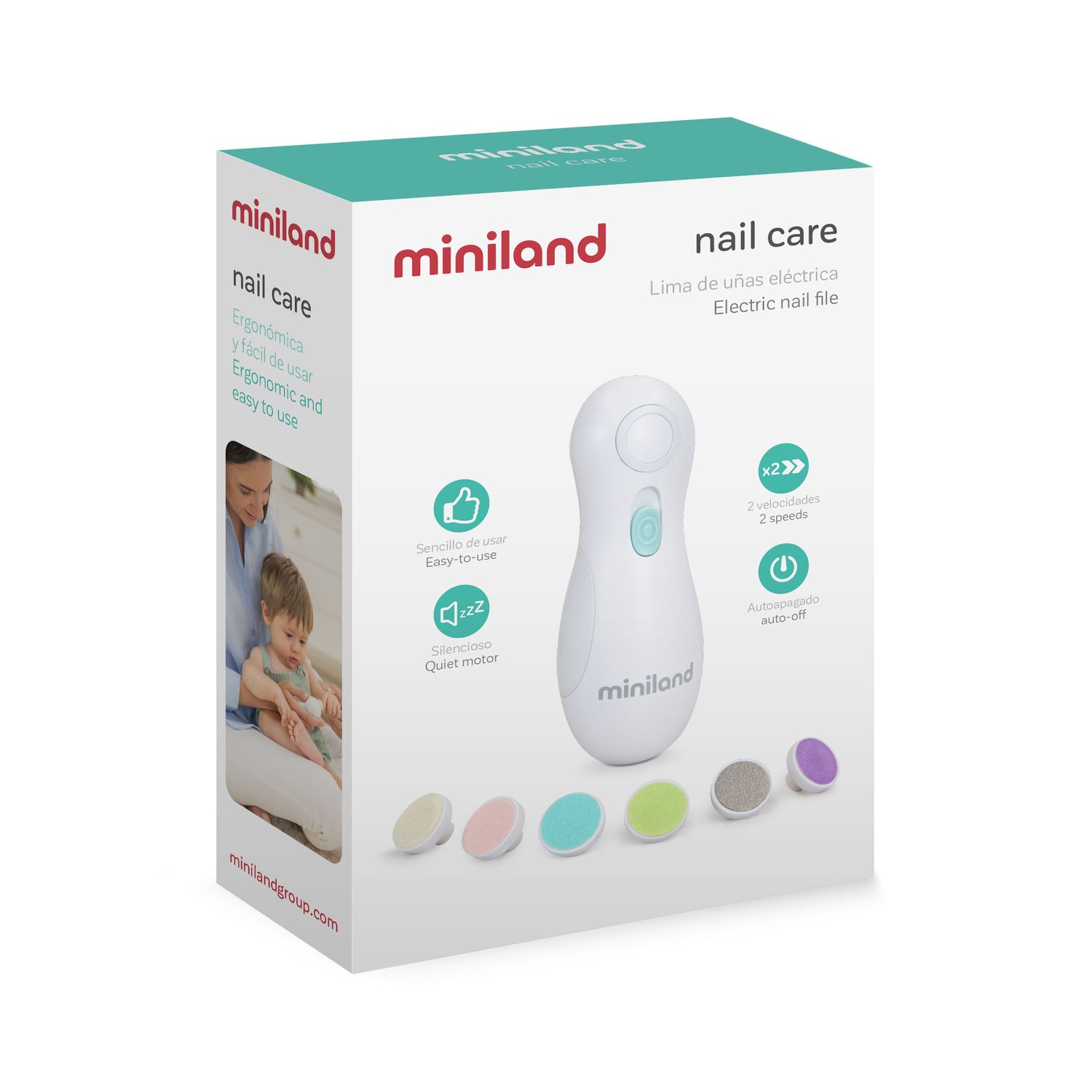 Baby nail trimmer - taglia unghie elettrico - miniland - Miniland