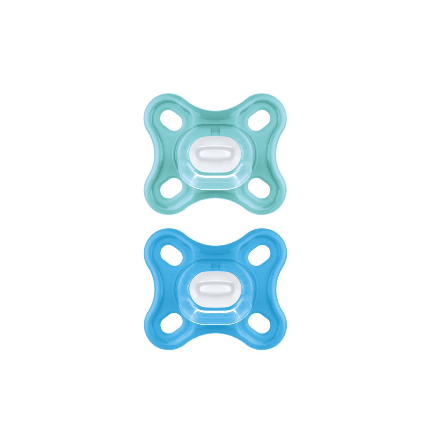 2 pz succhietti comfort 0-2m silicone, maschio - mam - Mam