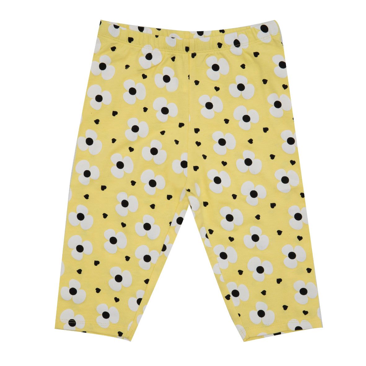 Legging jersey bimba giallo floreale - Mawi