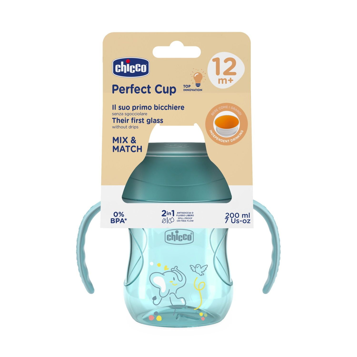 Tazza perfect x 360 12m+ azzurra - chicco - Chicco