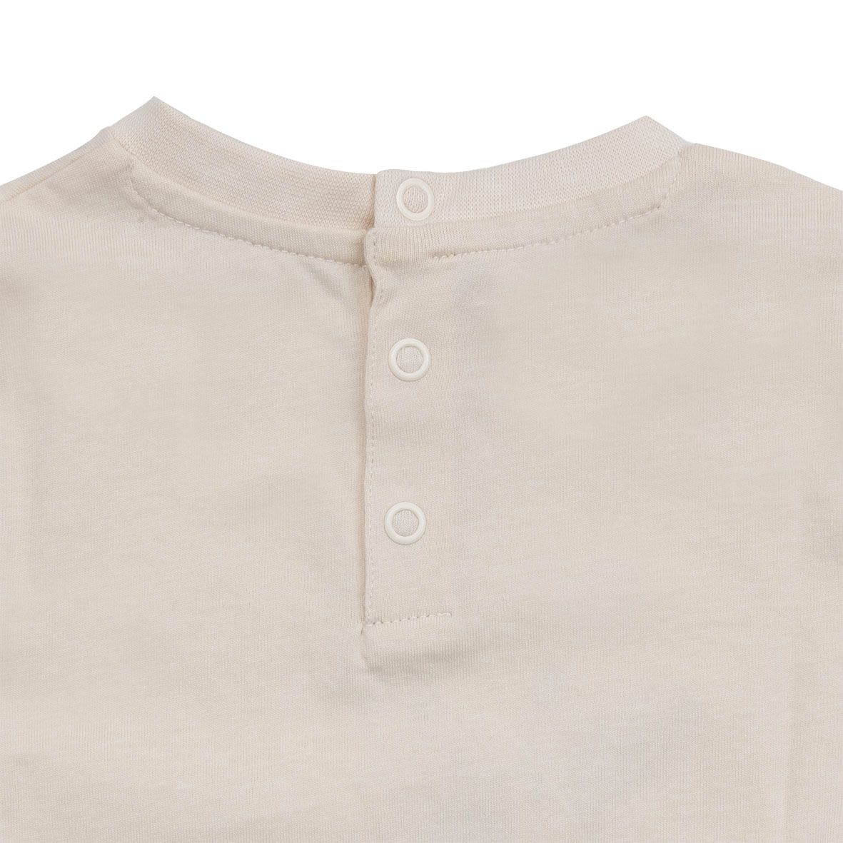 T-shirt jersey bimbo beige con animali - Mawi