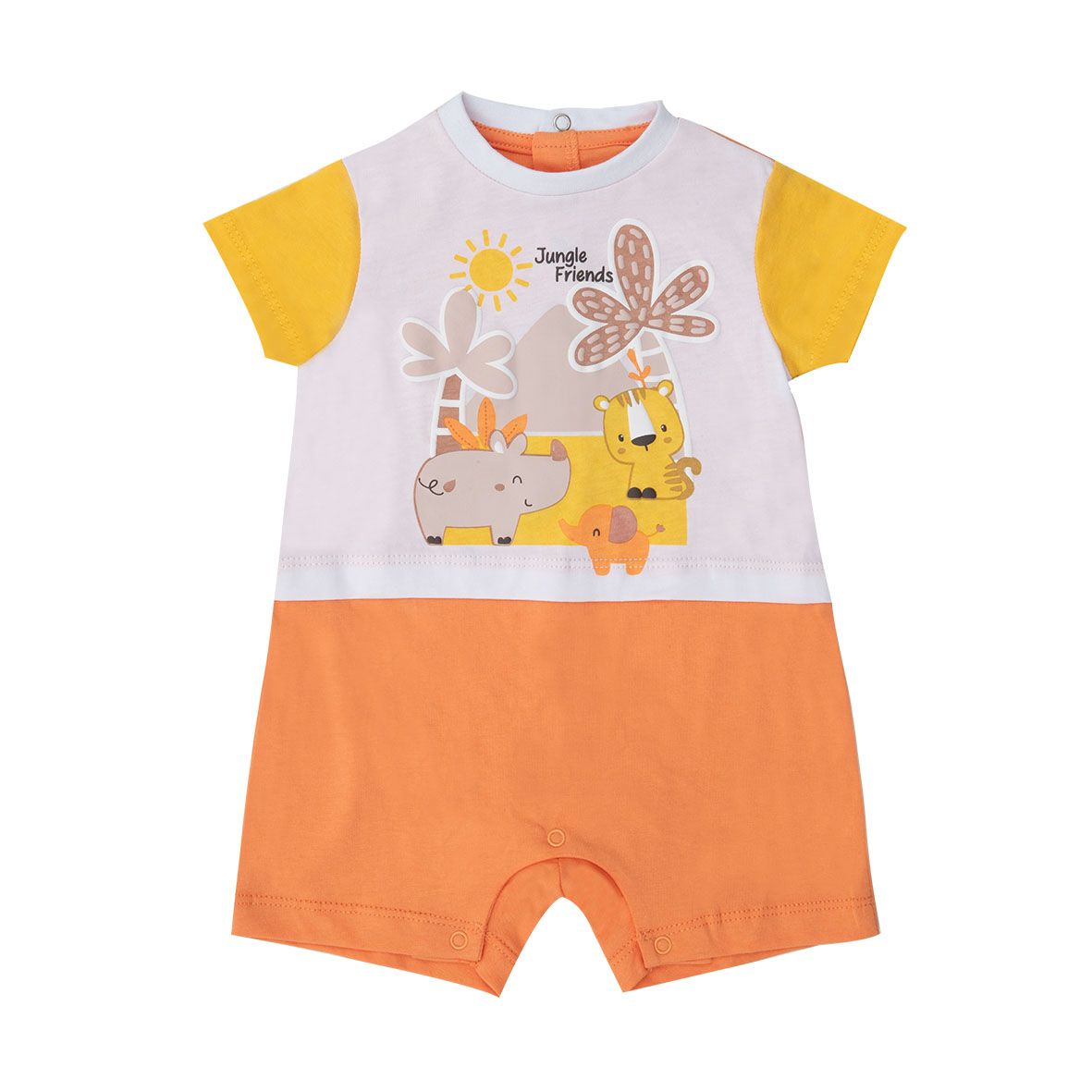 Tutina jersey bimbo giungla arancione - Mawi