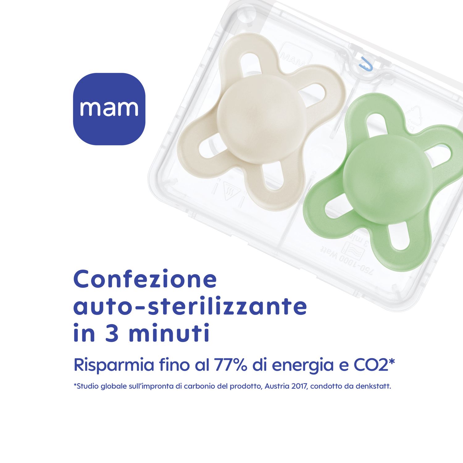 Succhietti original 2-6m silicone bio-circolare conf. doppia rosa/viola - mam - Mam