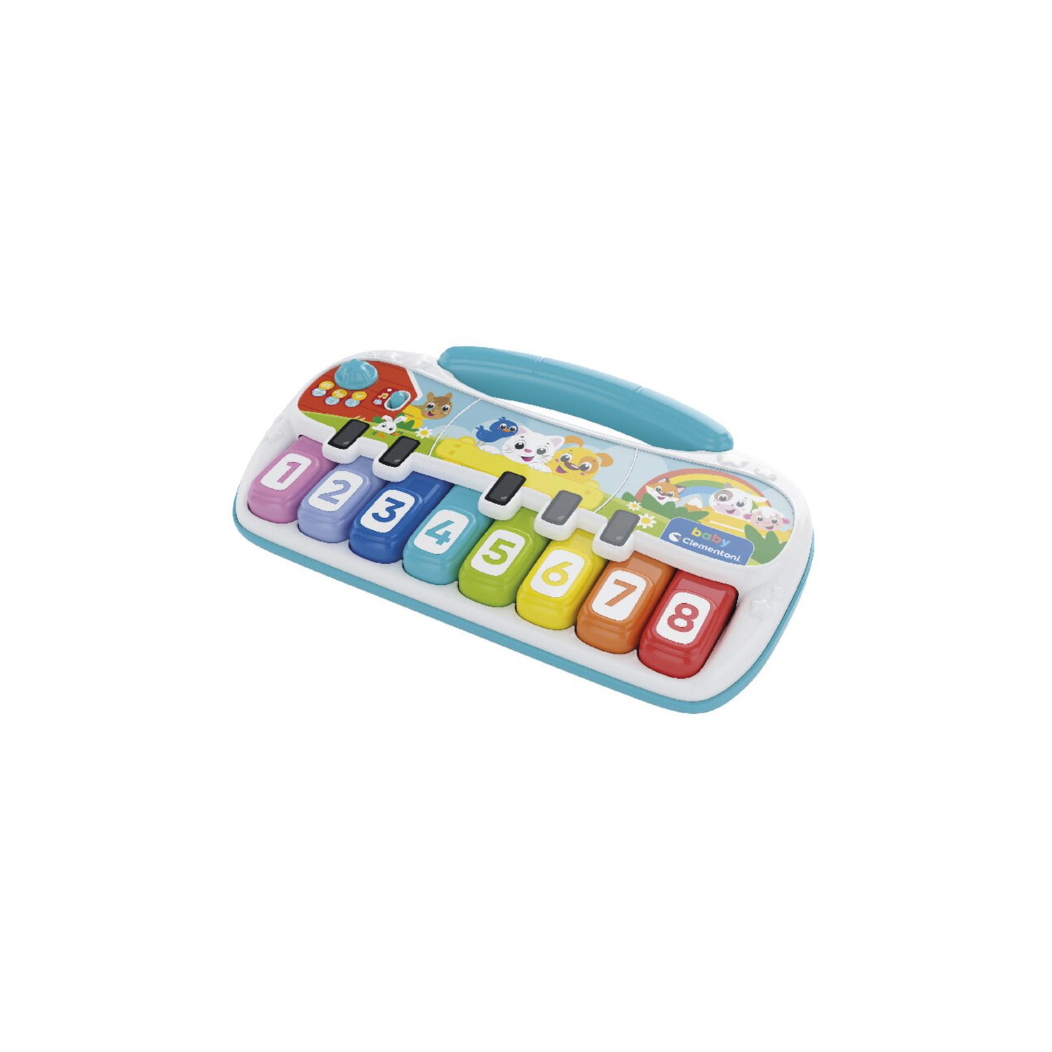 Pianola degli animali - gioco educativo musicale per bambini con 3 modalità interattive - Baby Clementoni