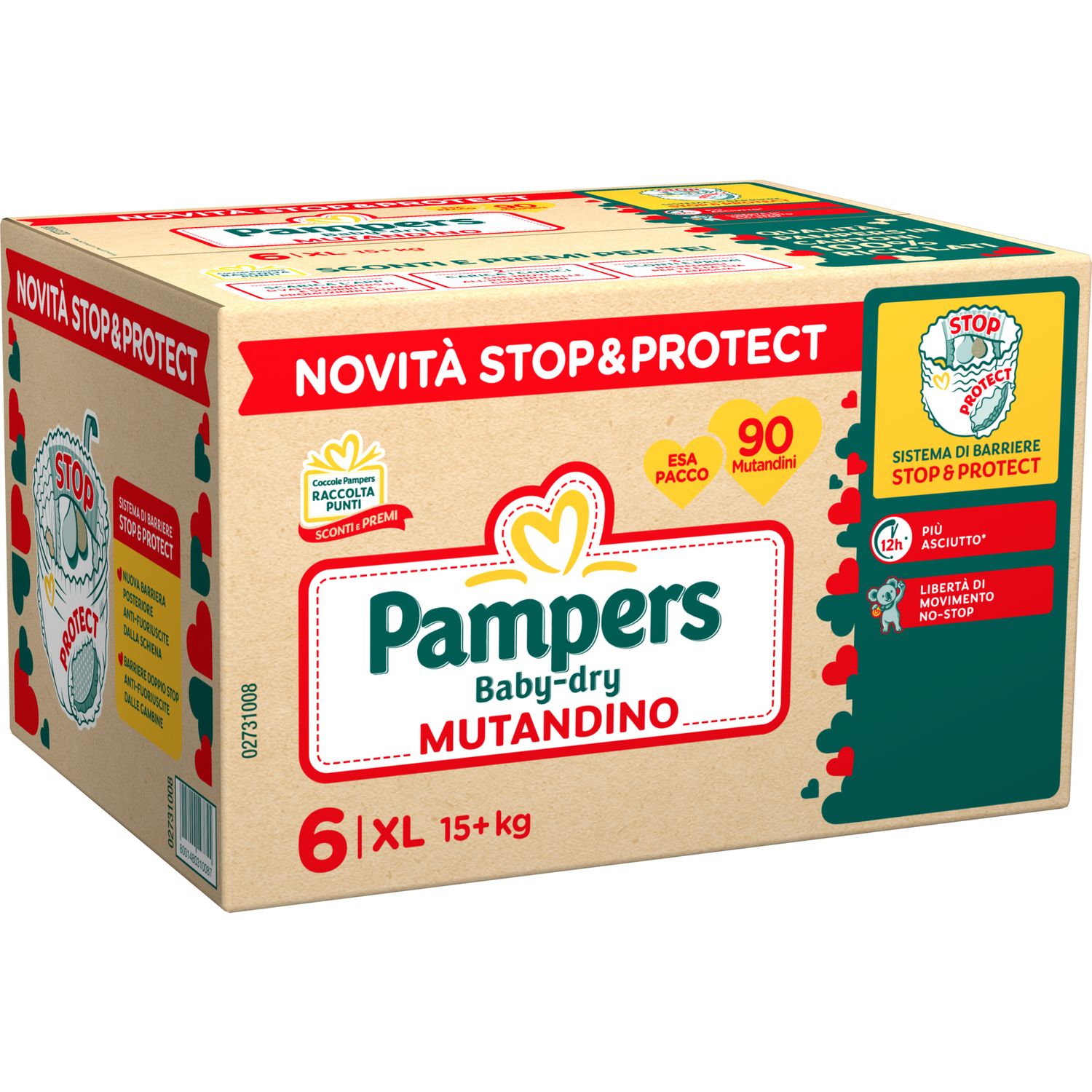 Baby dry mutandino esa xl x90 - pampers - Catalogo Pampers