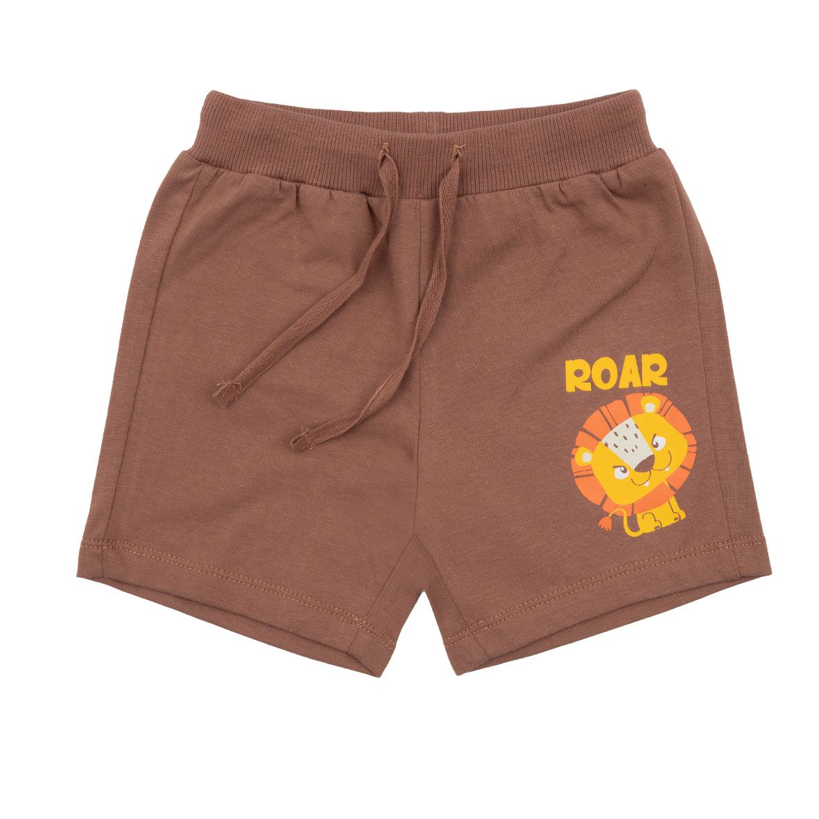 Short jersey bimbo marrone con stampa - Mawi