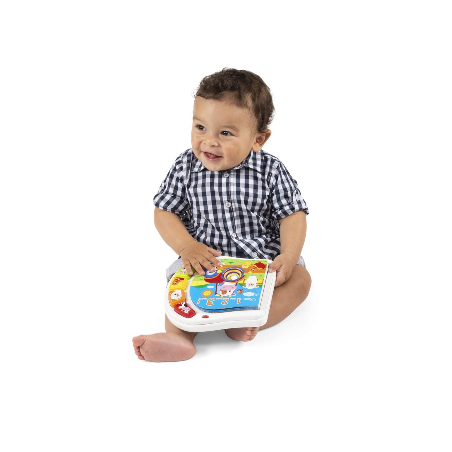 Libretto elettronico interattivo per bambini – impara animali, numeri e forme -6m+ - chicco - Chicco