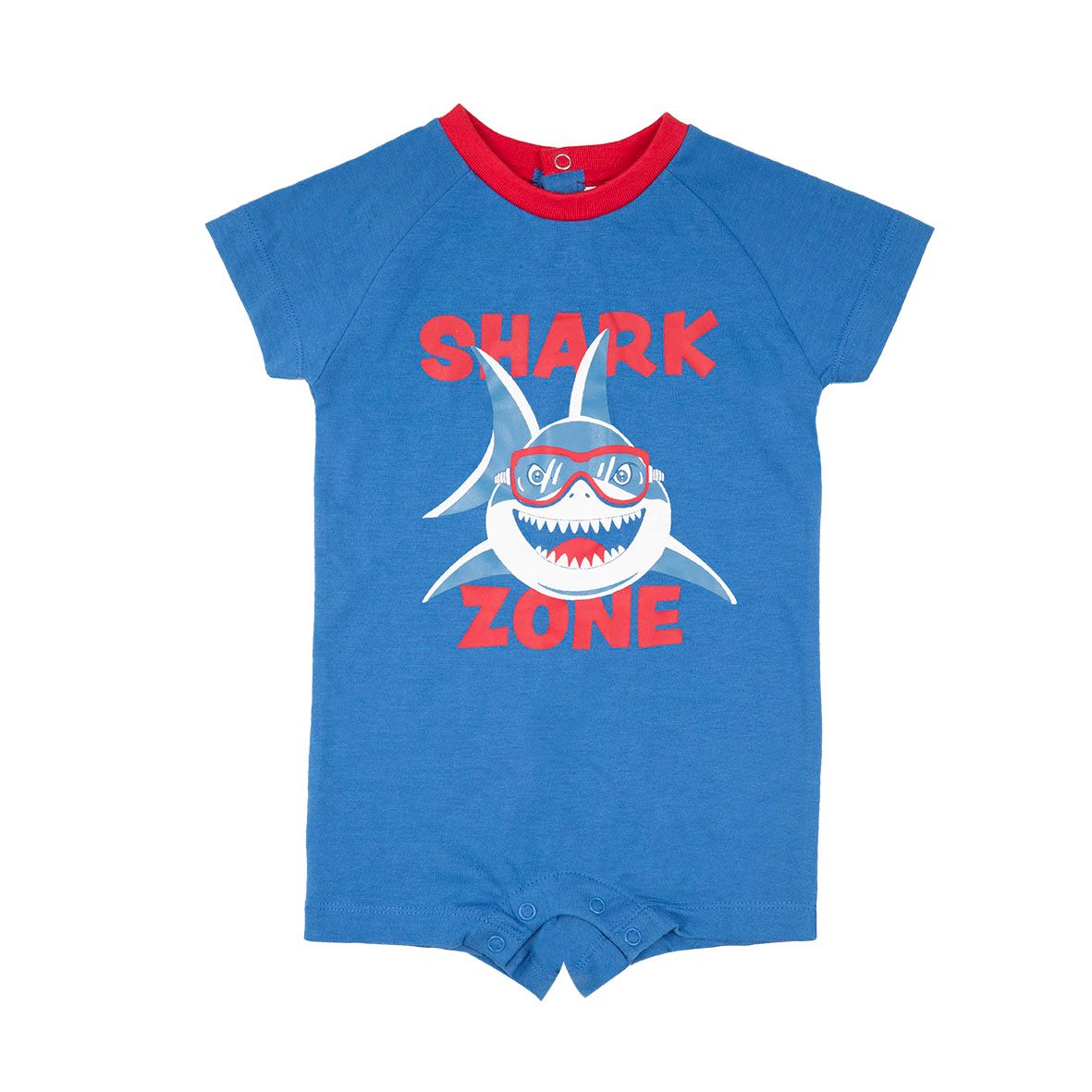 Pigiama intero estivo bimbo blu squalo - Mawi