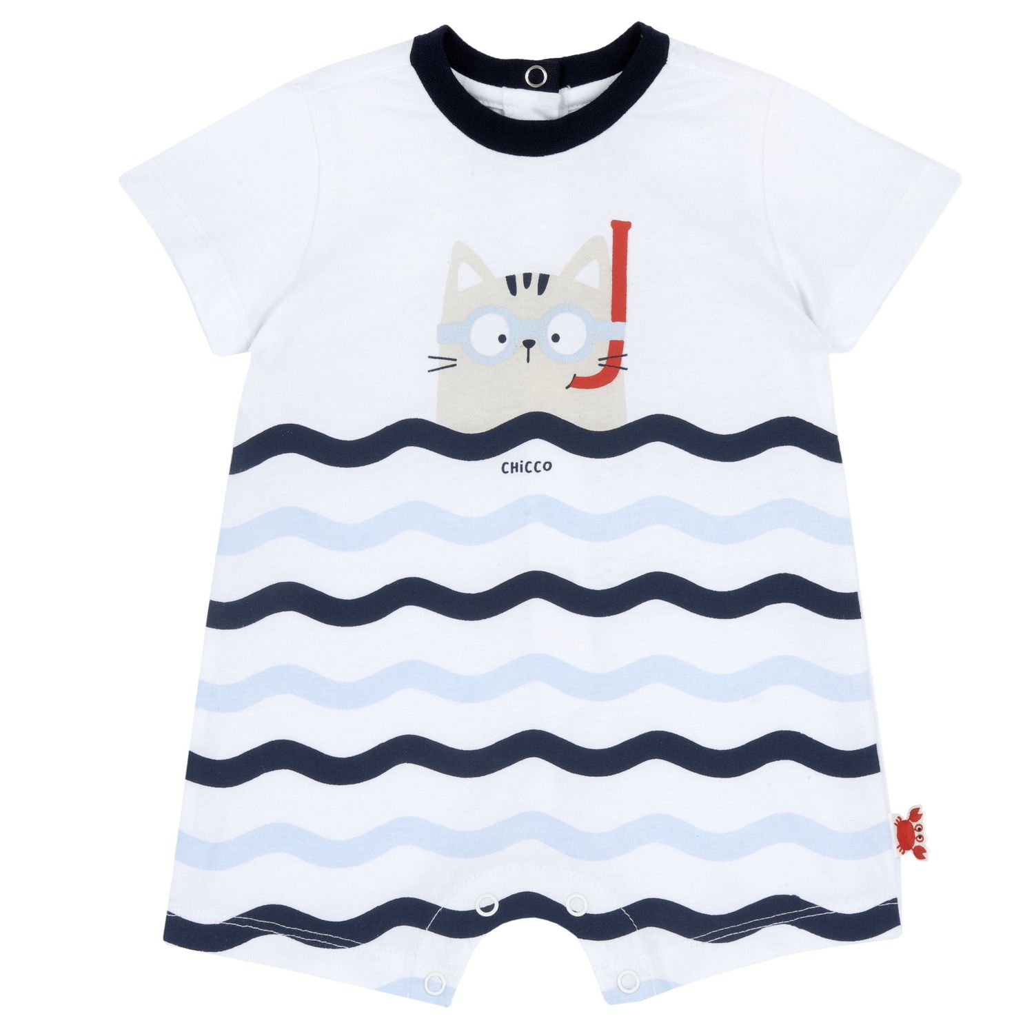 Pagliaccetto, apertura sulla schiena e a patello - Chicco