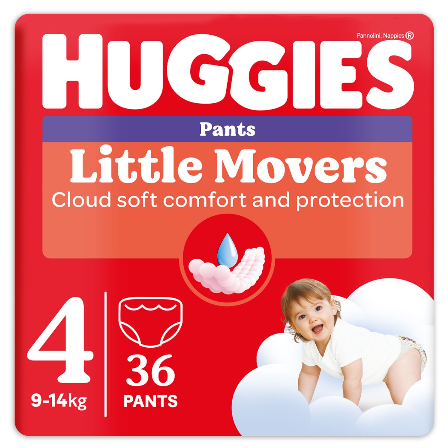 Pannolini little movers mutandina tg.4 – 36 pezzi – huggies - Huggies