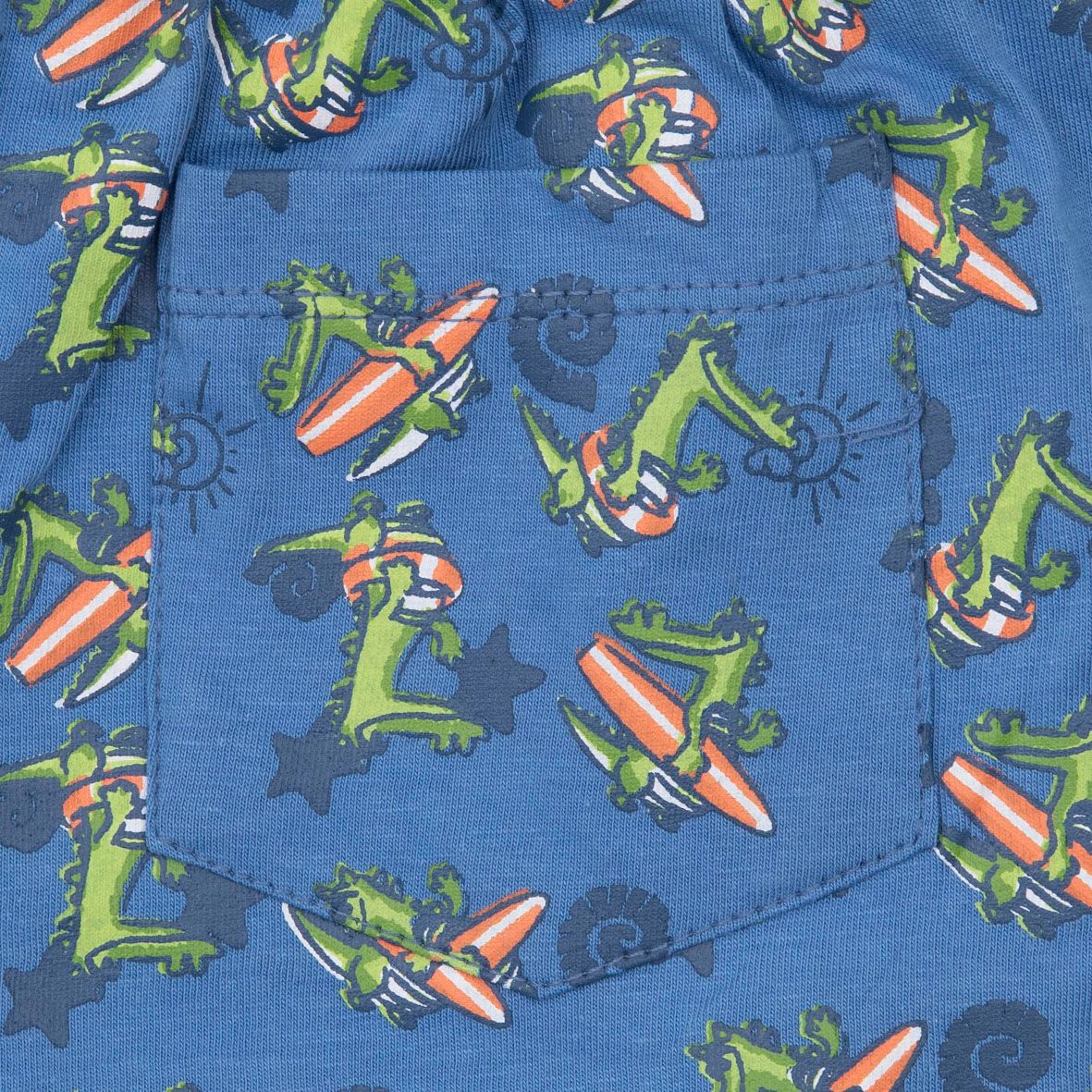 Pantaloncino jersey bimbo blue stampato - Mawi