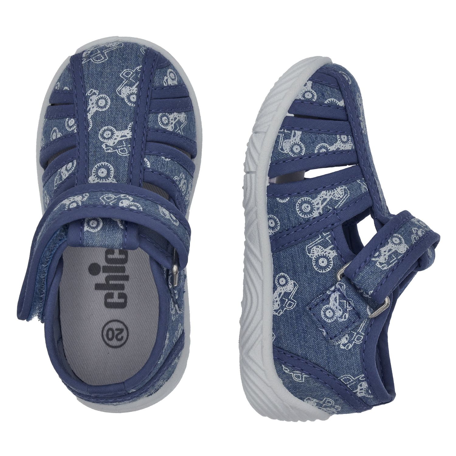 Pantofole per uso interno ed esterno casa, casa e asilo con strappo - Chicco