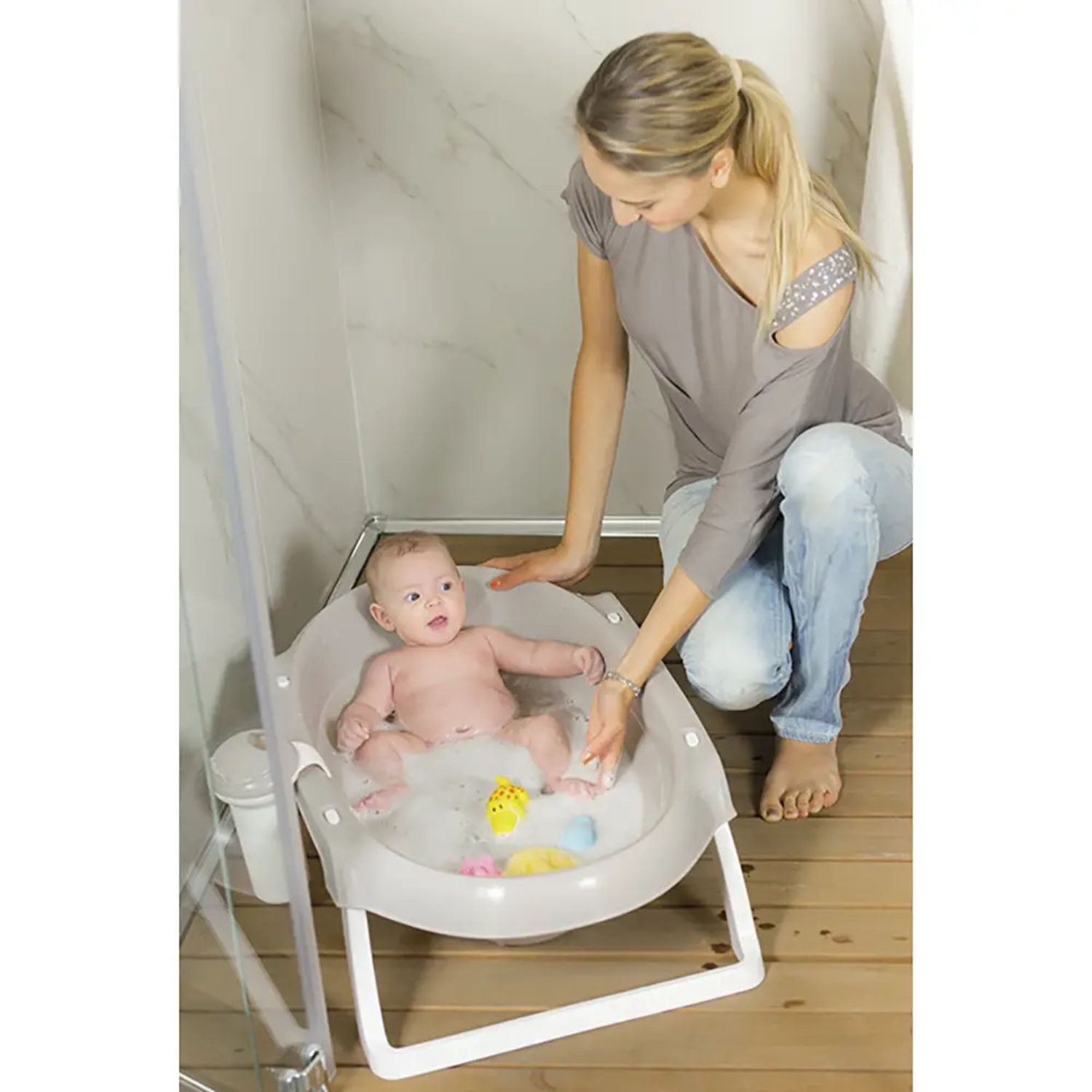 Vasca per bagnetto onda slim bianco - ok baby - Ok Baby