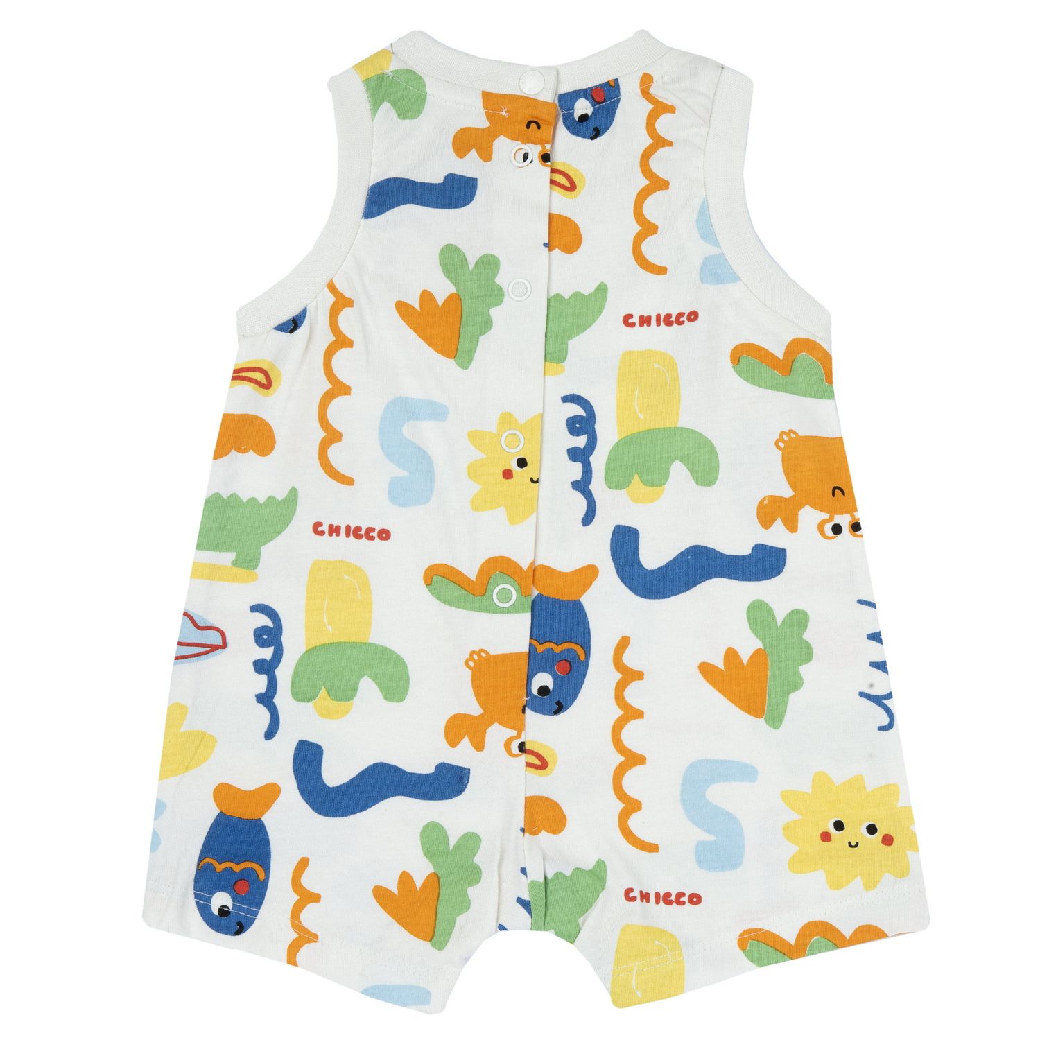 Pagliaccetto, apertura sulla schiena e a patello - Chicco