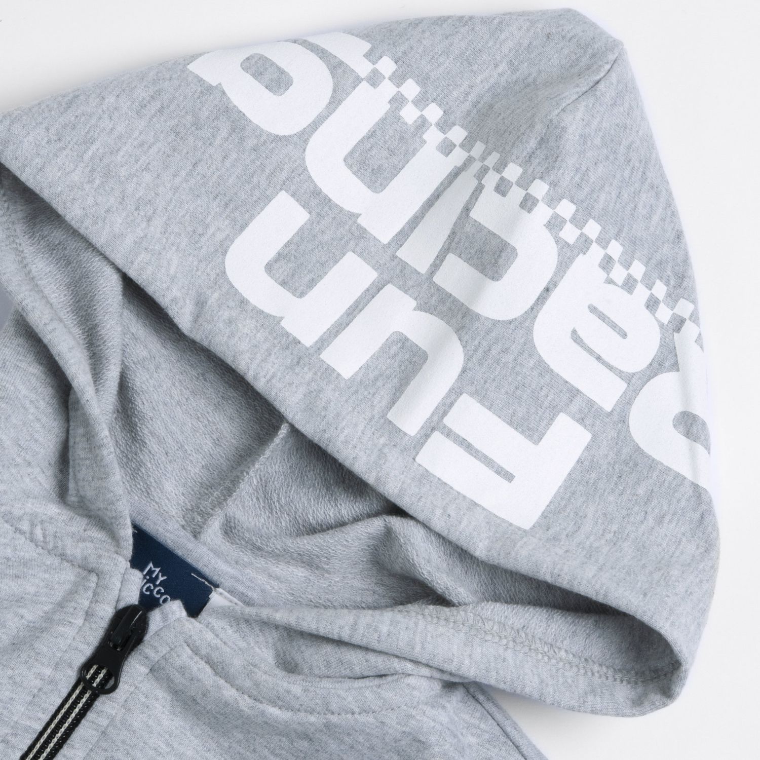 Felpa con zip e cappuccio, in cotone, non felpata, adatta alla primavera e all'autunno - Chicco