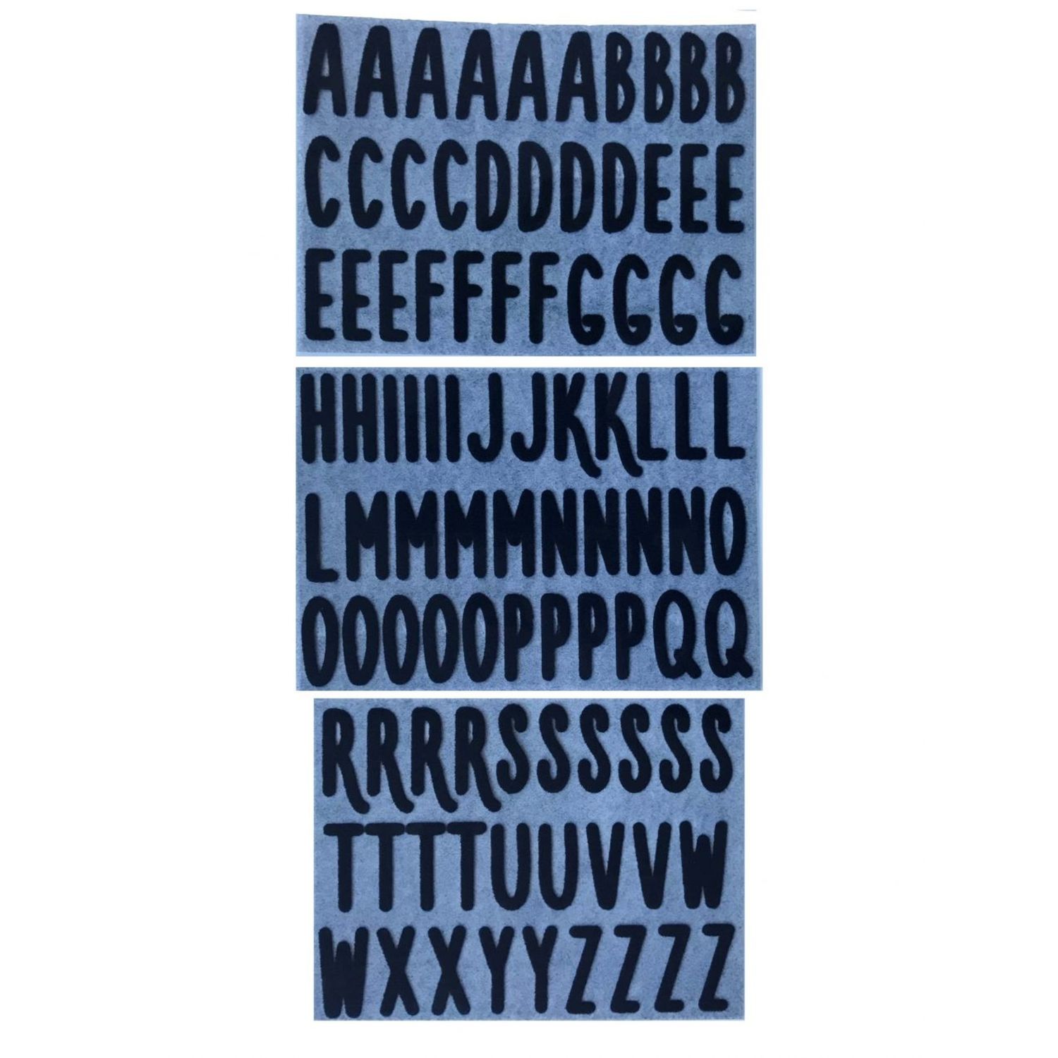 Alfabeto termoadesivo marcabiancheria azzurro - AEROBIE