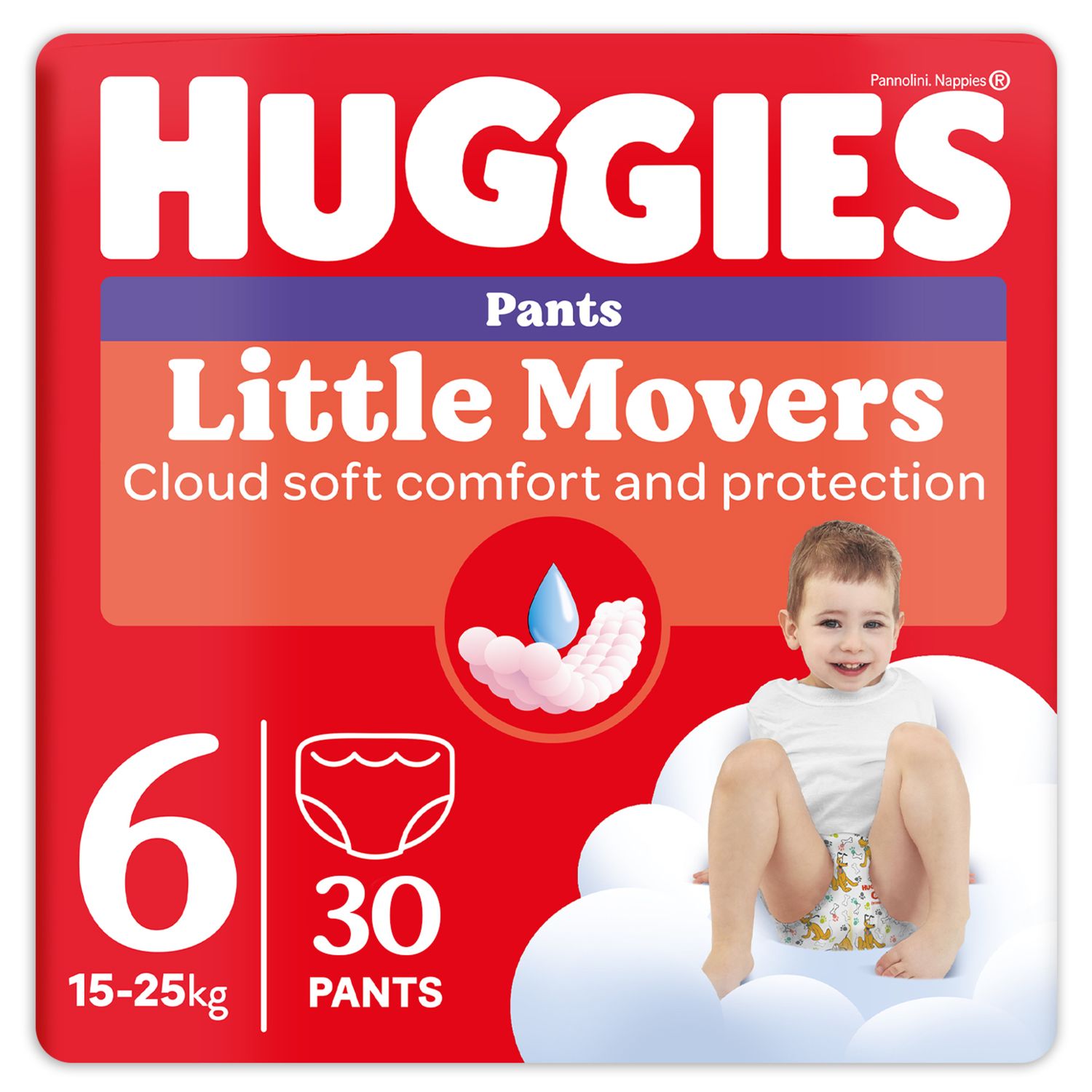 Pannolini little movers mutandina tg.6 – 30 pezzi – huggies - Huggies