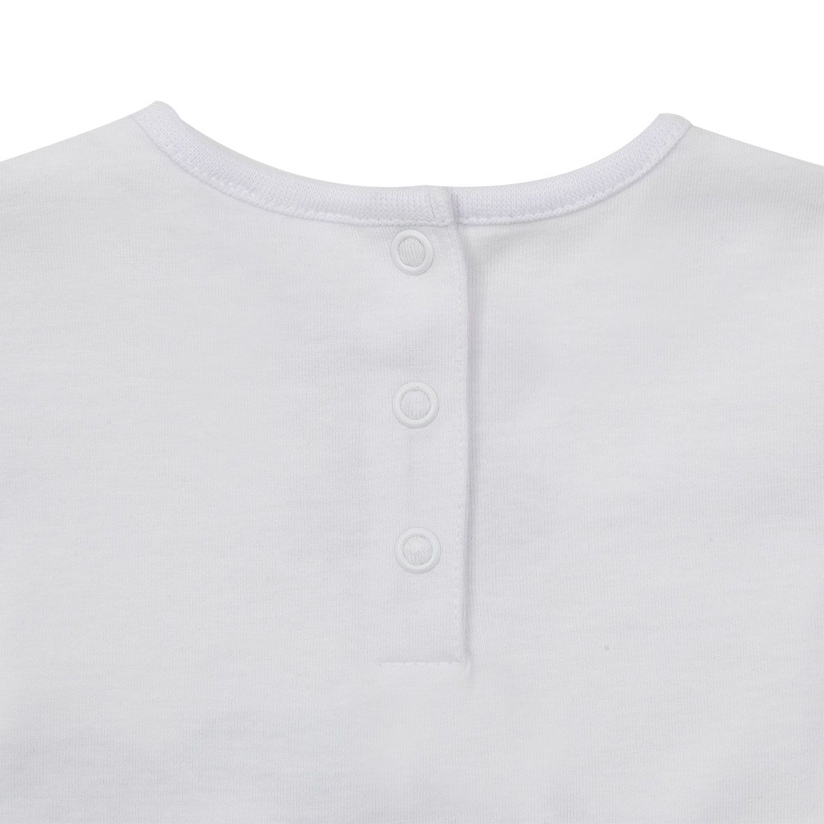 T-shirt giromanica bianca bimba "rider girl" - Mawi