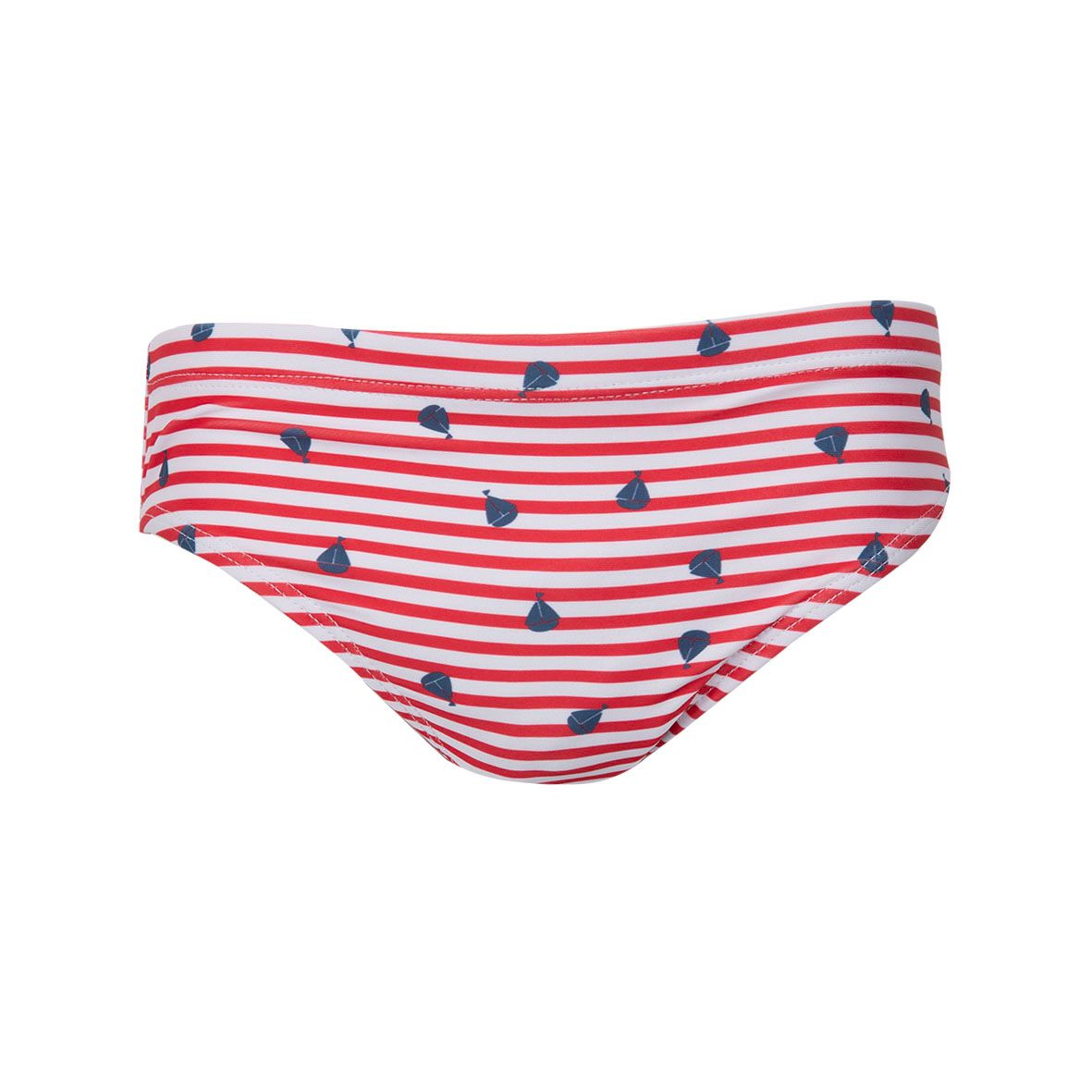 Costume slip bimbo rosso a righe - Mawi