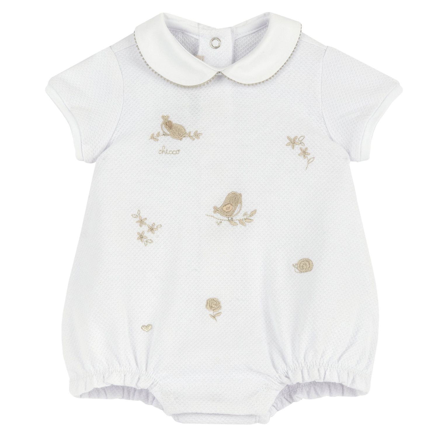 Pagliaccetto elegante, in cotone, apertura sulla schiena e a patello - Chicco