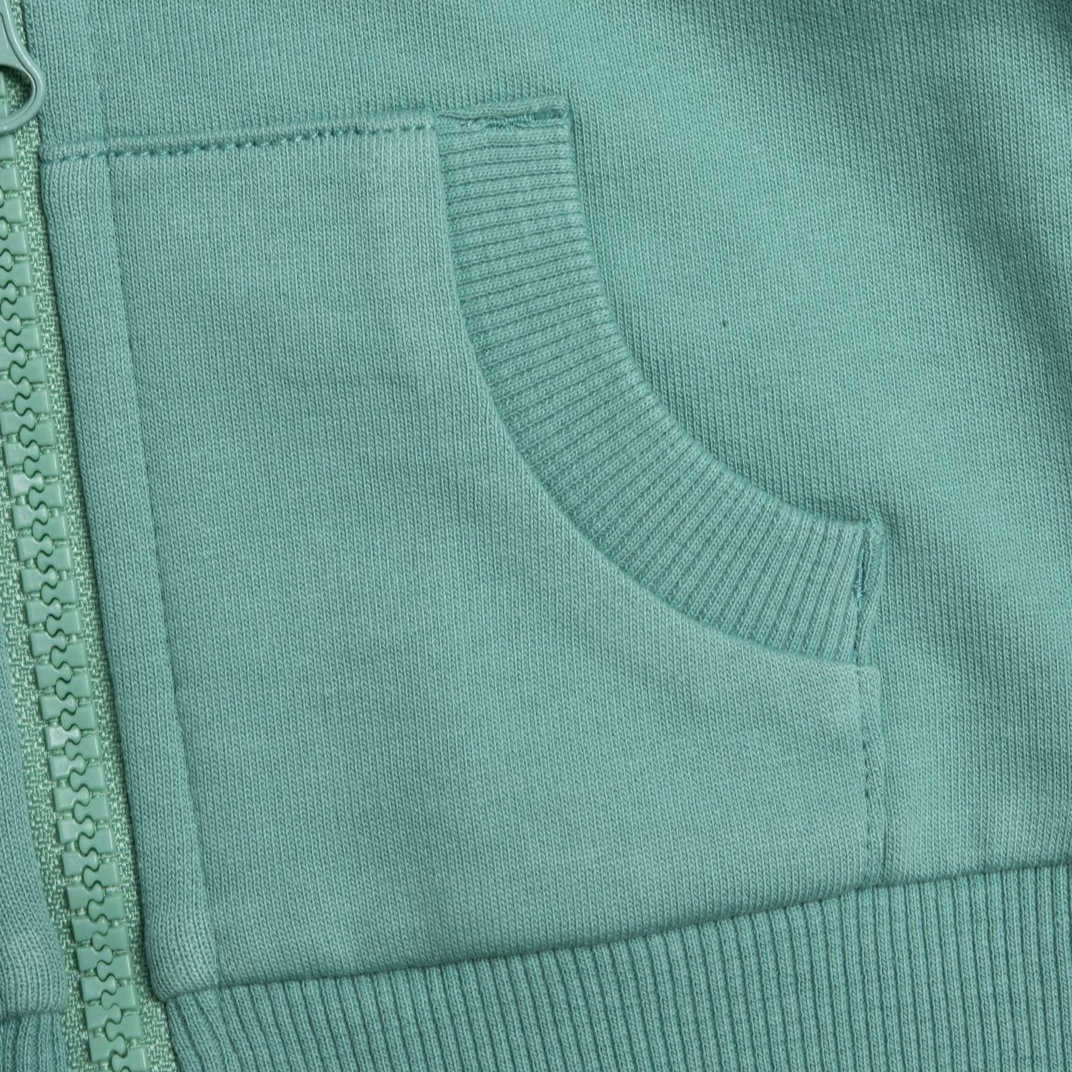 Felpa con zip, in cotone, non felpata, adatta alla primavera e all'autunno - Chicco