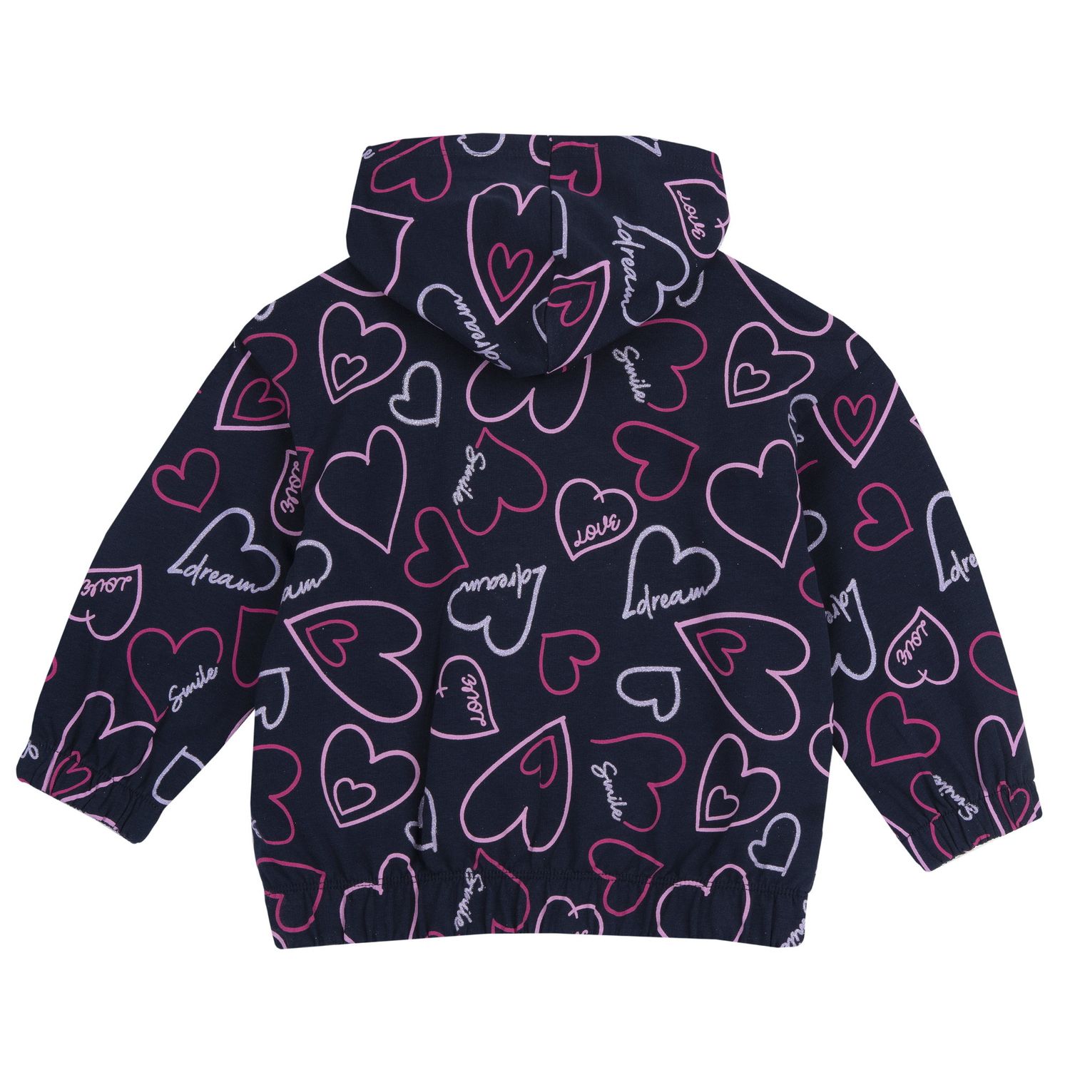 Felpa con zip e cappuccio, in cotone, non felpata, adatta alla primavera e all'autunno - Chicco